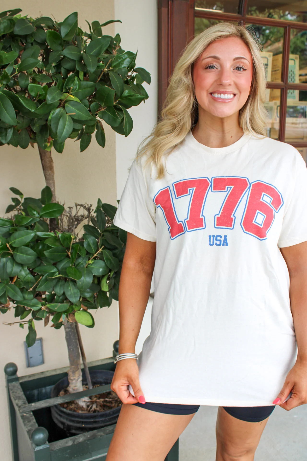 1776 Usa Oversized Graphic Tee