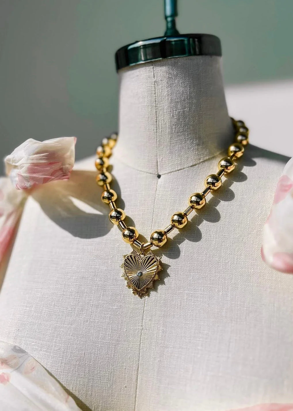 Accented Crystal Heart Necklace - Image 3