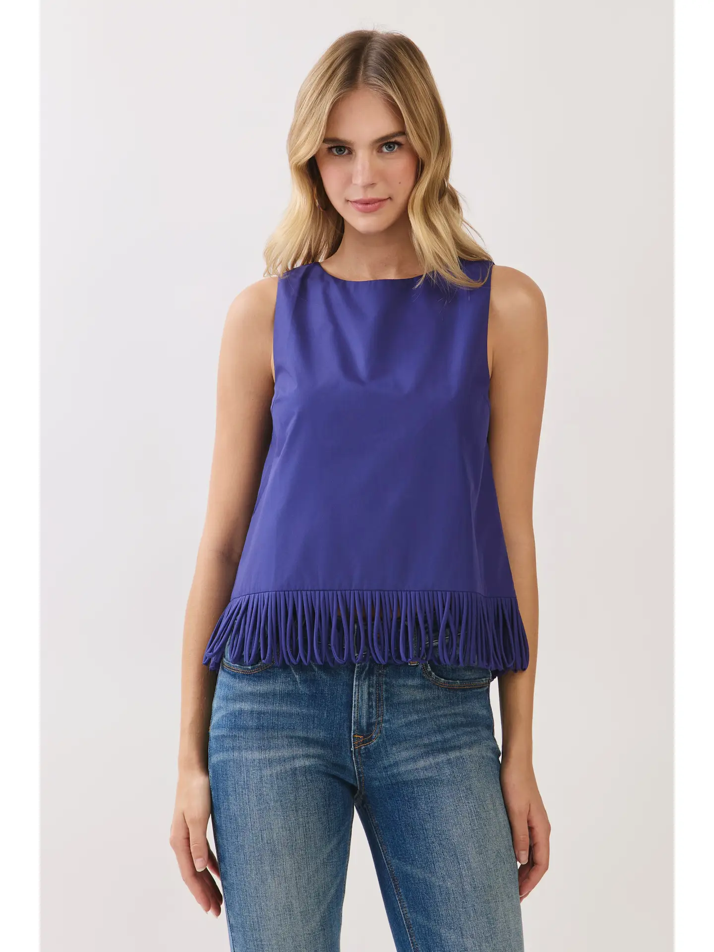 Adison Fringe Hem Sleeveless Top - Image 12