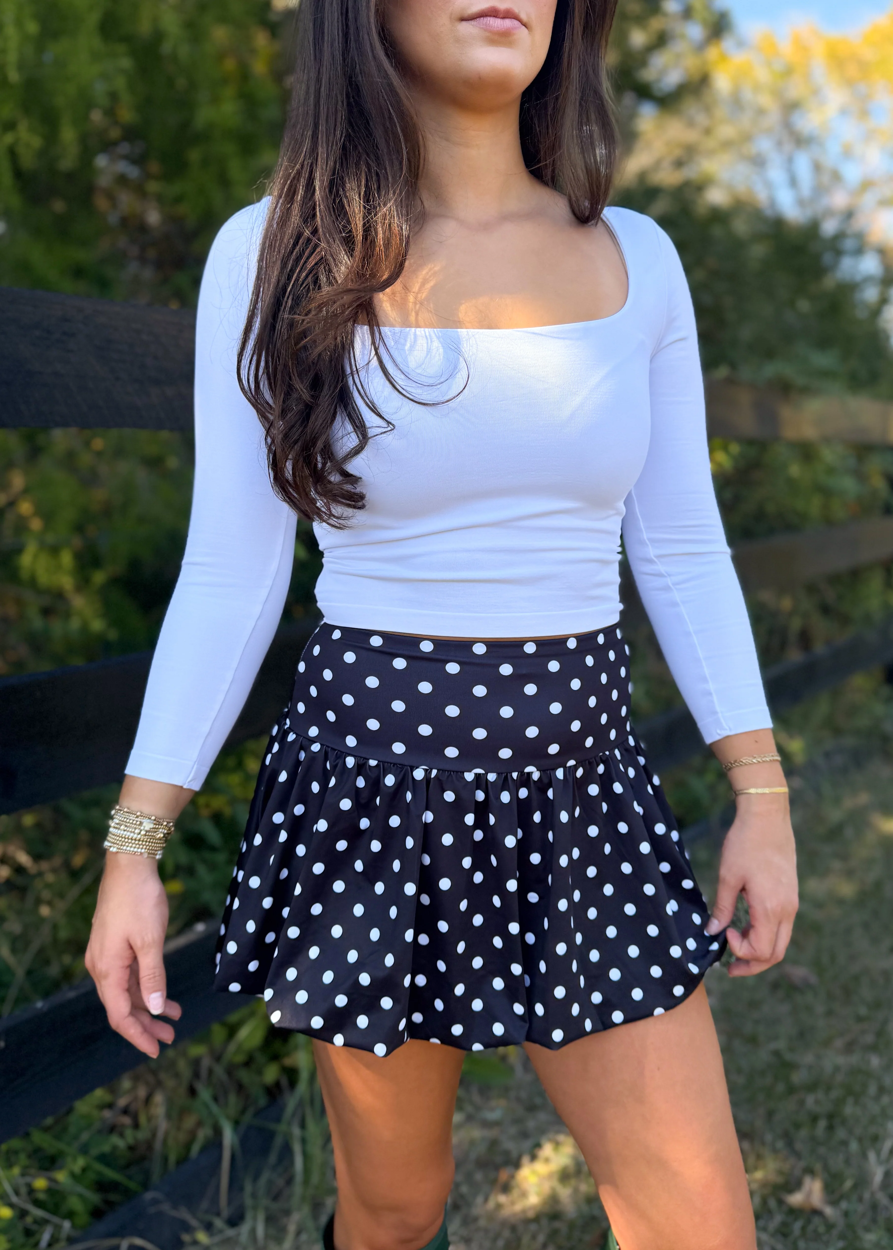 Adriana Square-Neck Crop Top - Image 3
