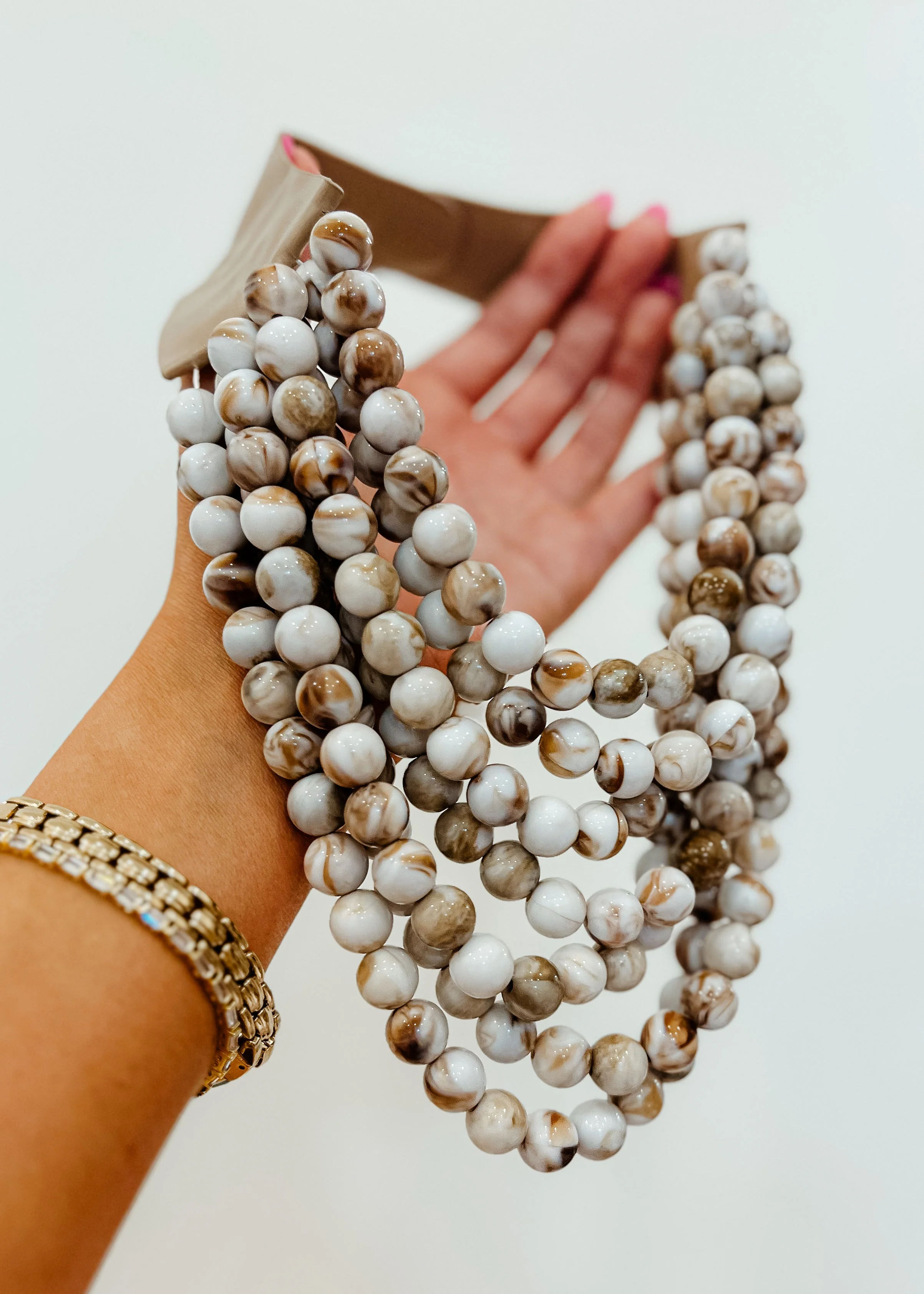 Agate Ball Beaded Necklace - Image 7