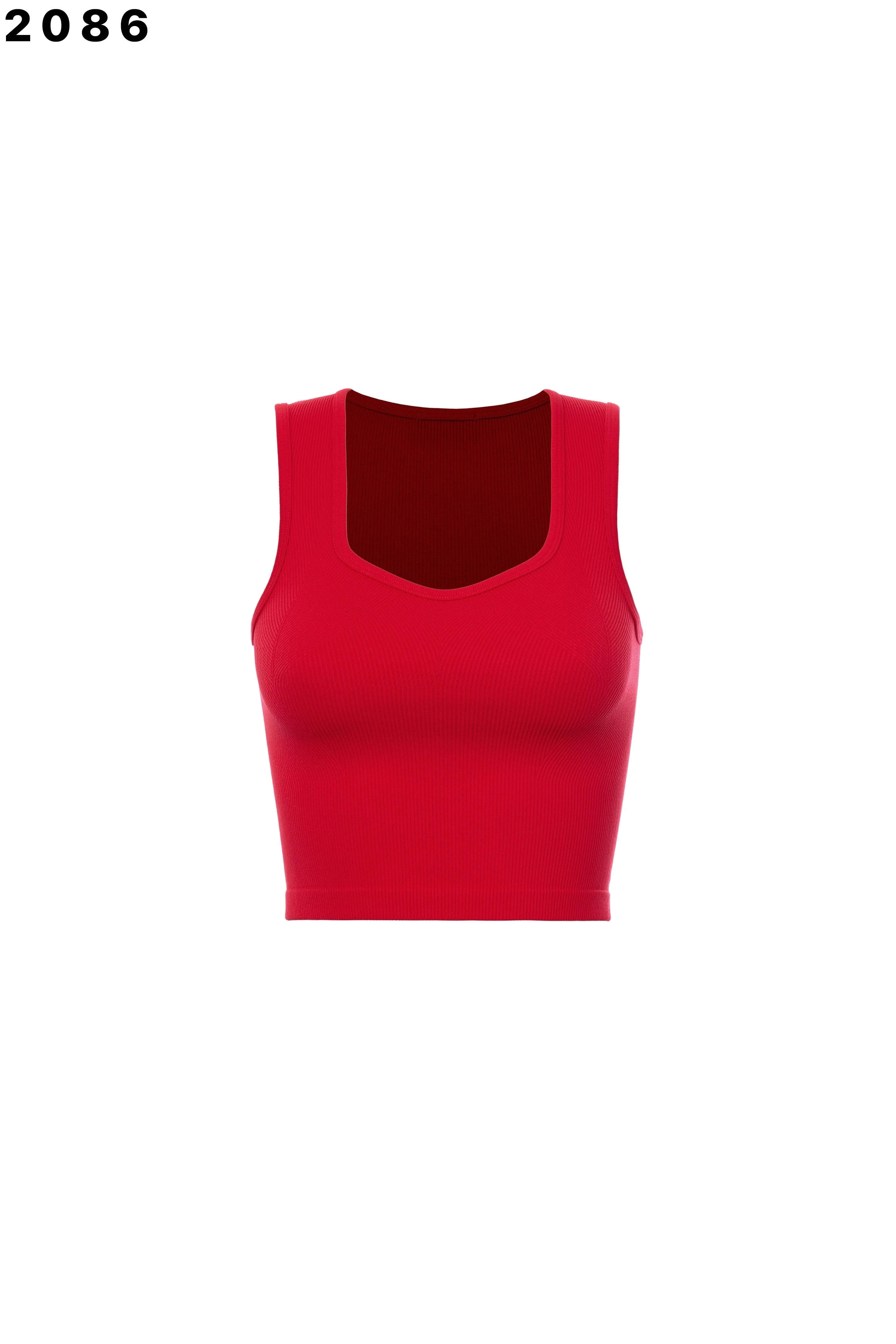 Aisha V-Neck Crop Tank - Image 3