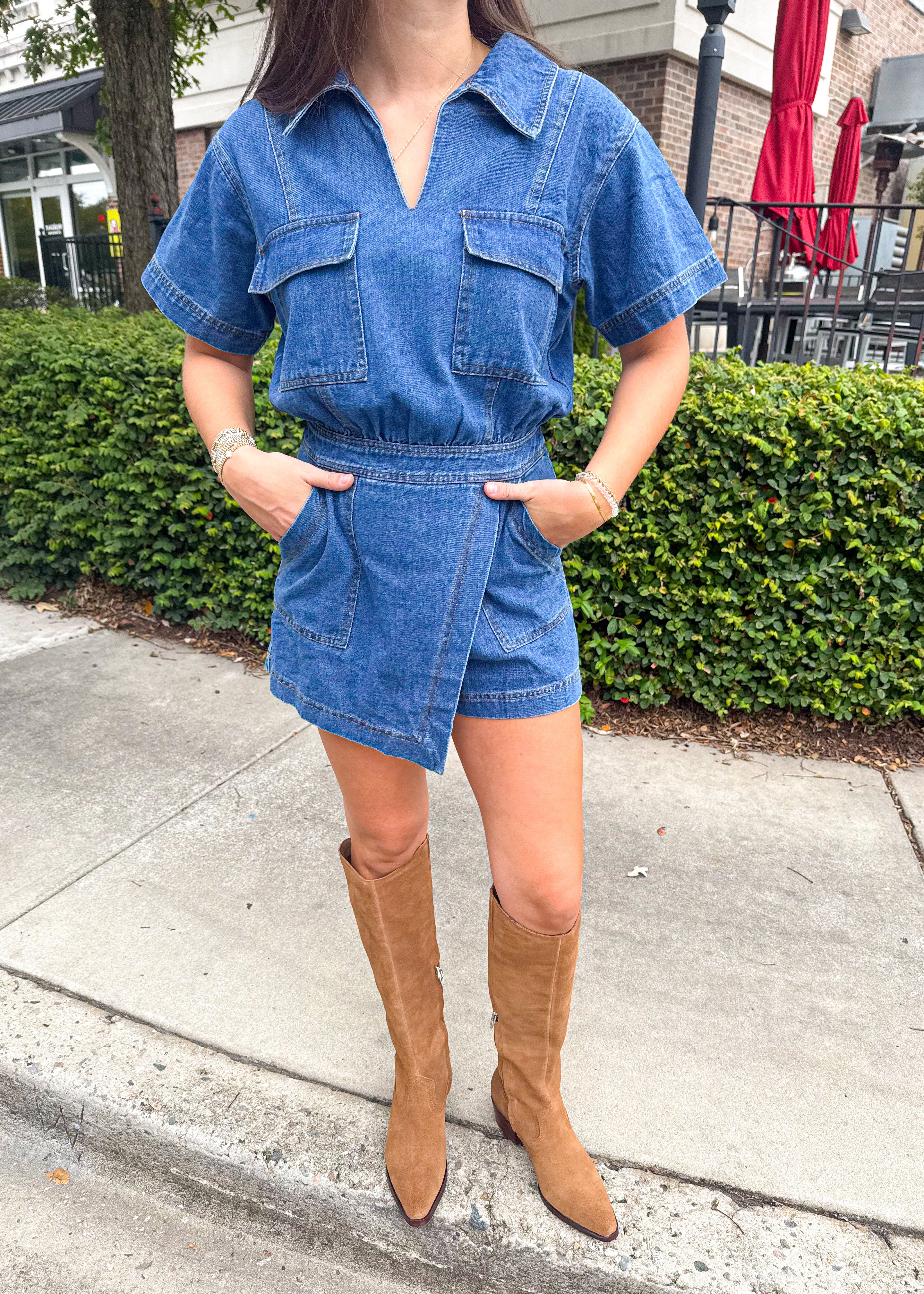 Alice Denim Romper - Image 14