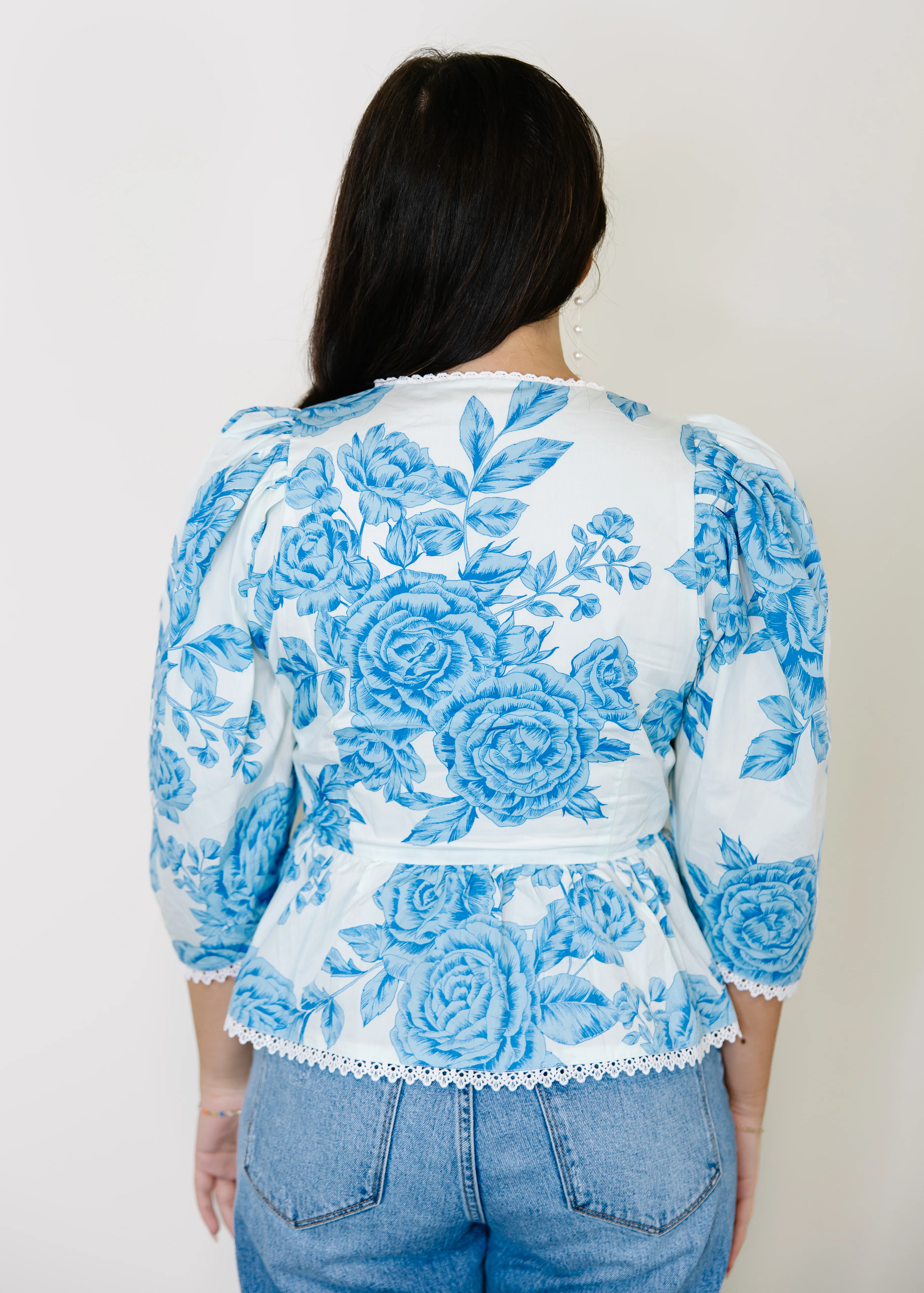 Ana Floral Puff Sleeve Blouse - Image 5