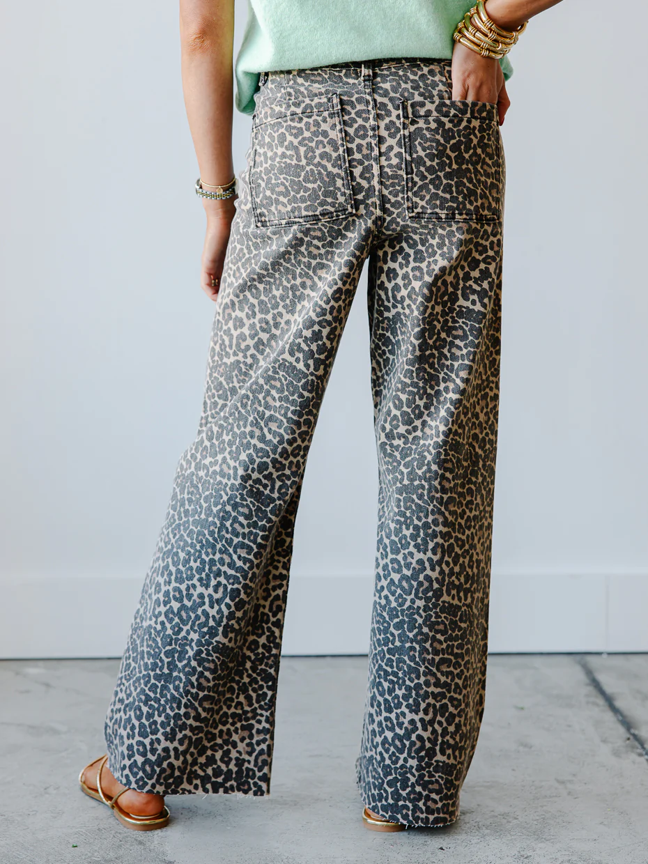 Annalise Leopard Print Pants - Image 4
