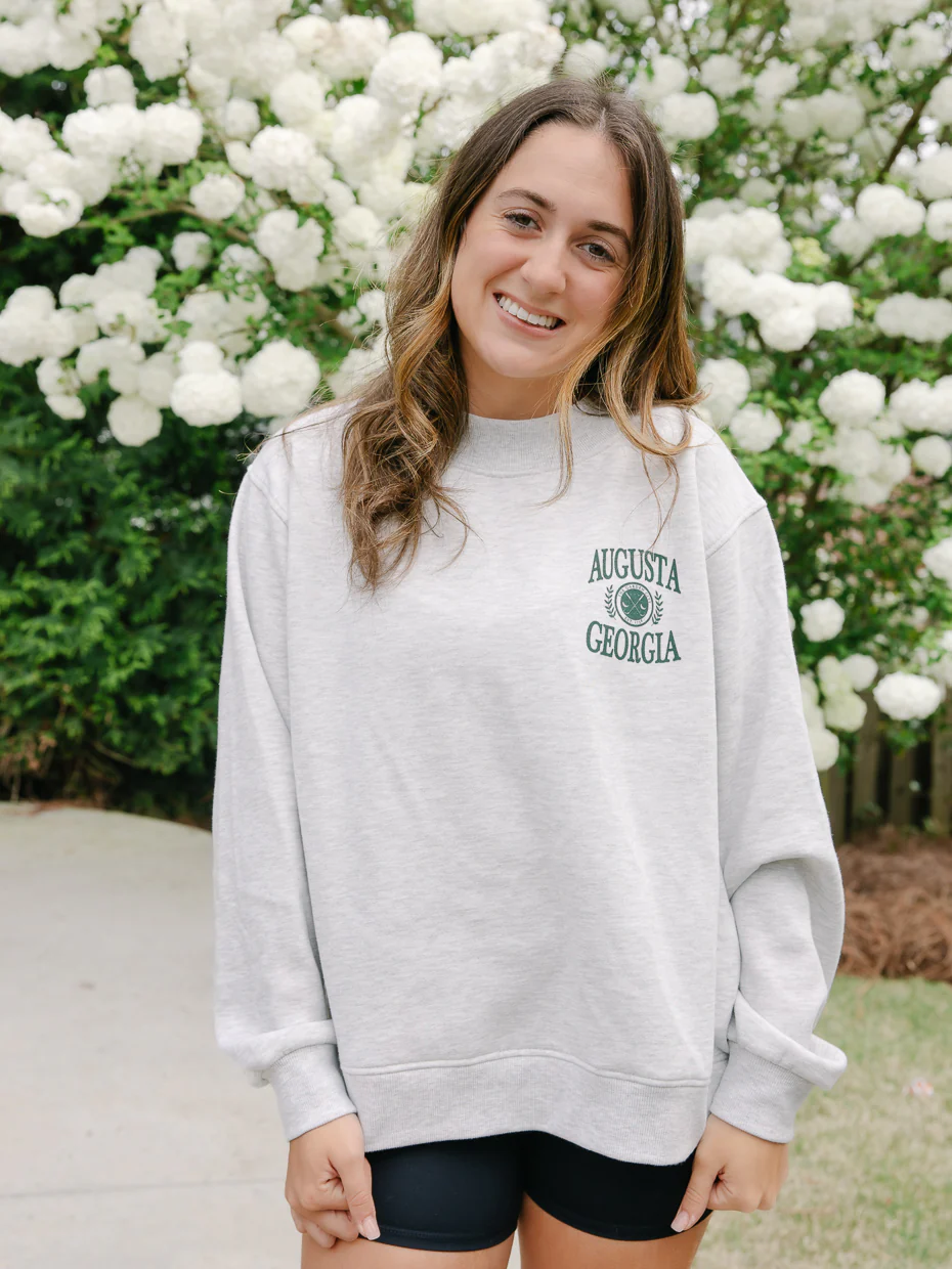 Augusta Crest Mockneck Sweatshirt - Image 4