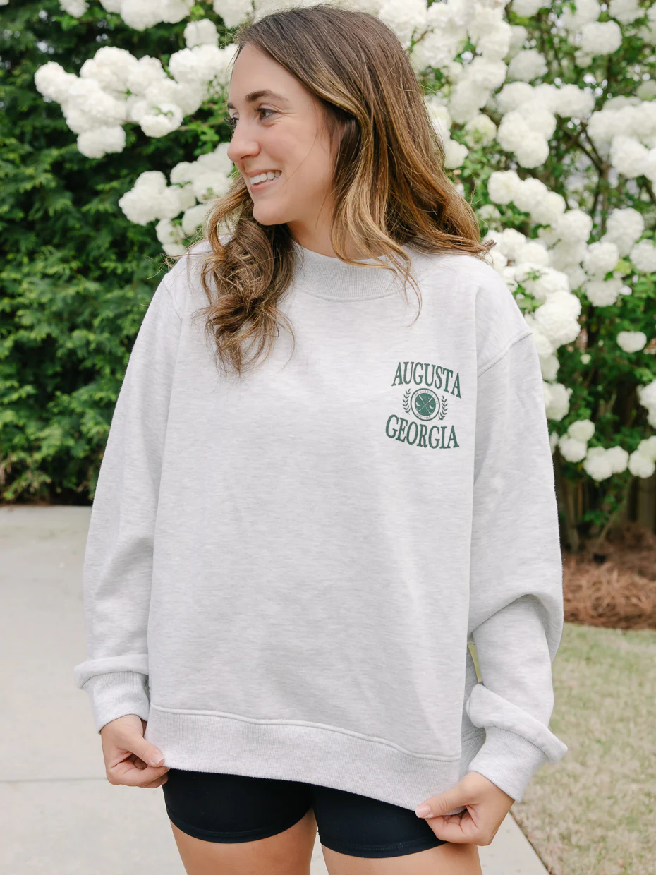 Augusta Crest Mockneck Sweatshirt - Image 6