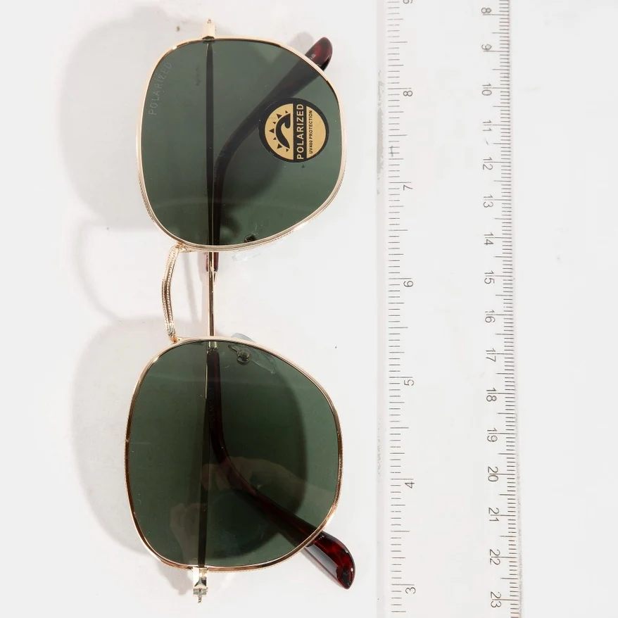 Aurora Polarized Metallic Frame Aviator Sunglasses - Image 3