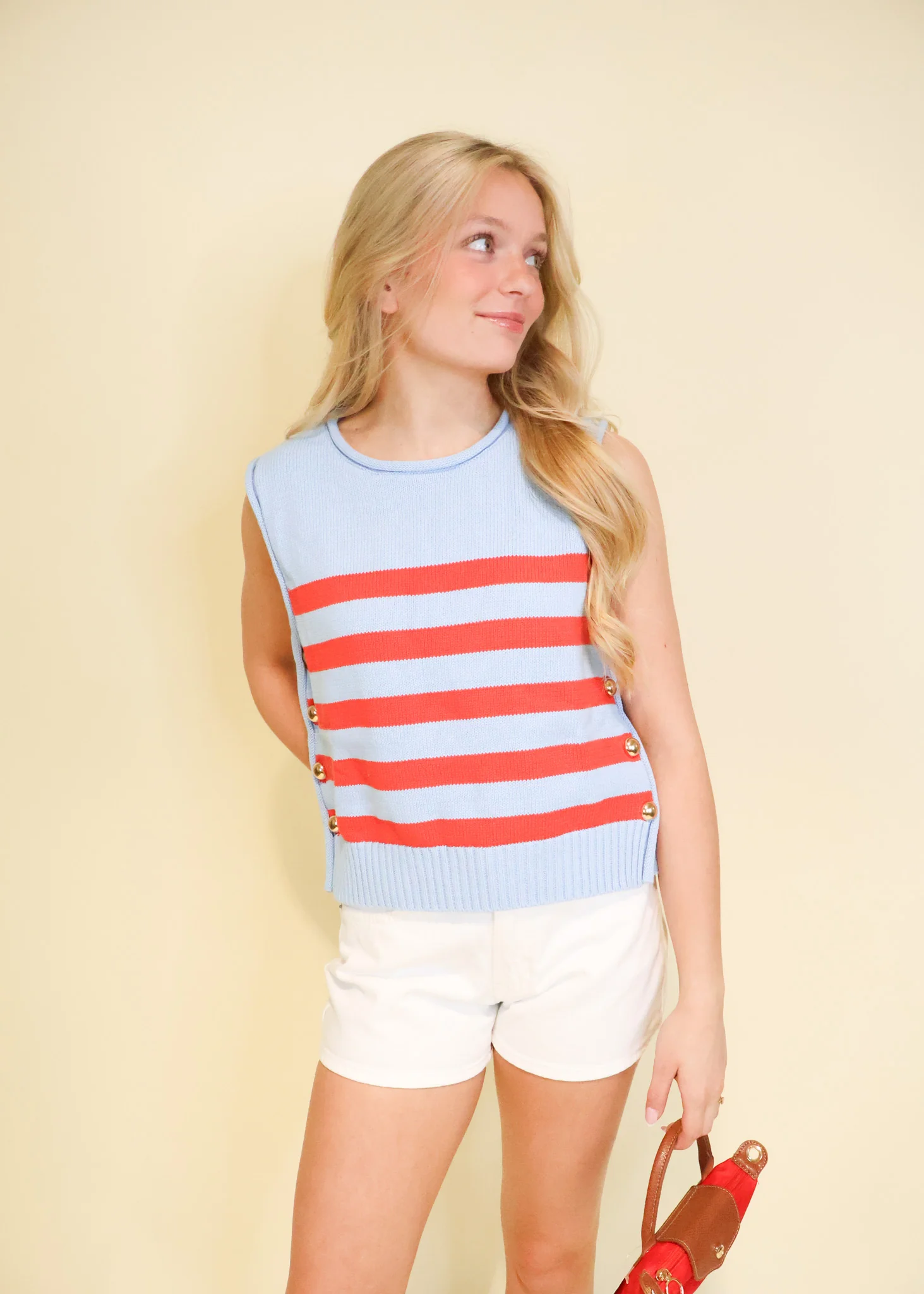 Beacon Stripe Sleeveless Knit Top - Image 3
