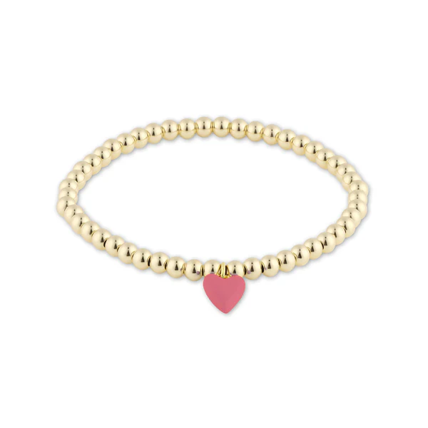 Bead Bracelet w/ Heart Charm - Image 2
