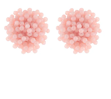 Beaded Pom Pom Earring - Image 3