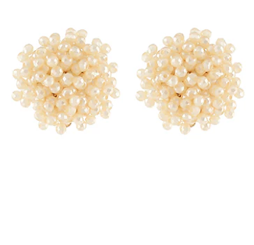 Beaded Pom Pom Earring - Image 4