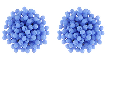 Beaded Pom Pom Earring - Image 5