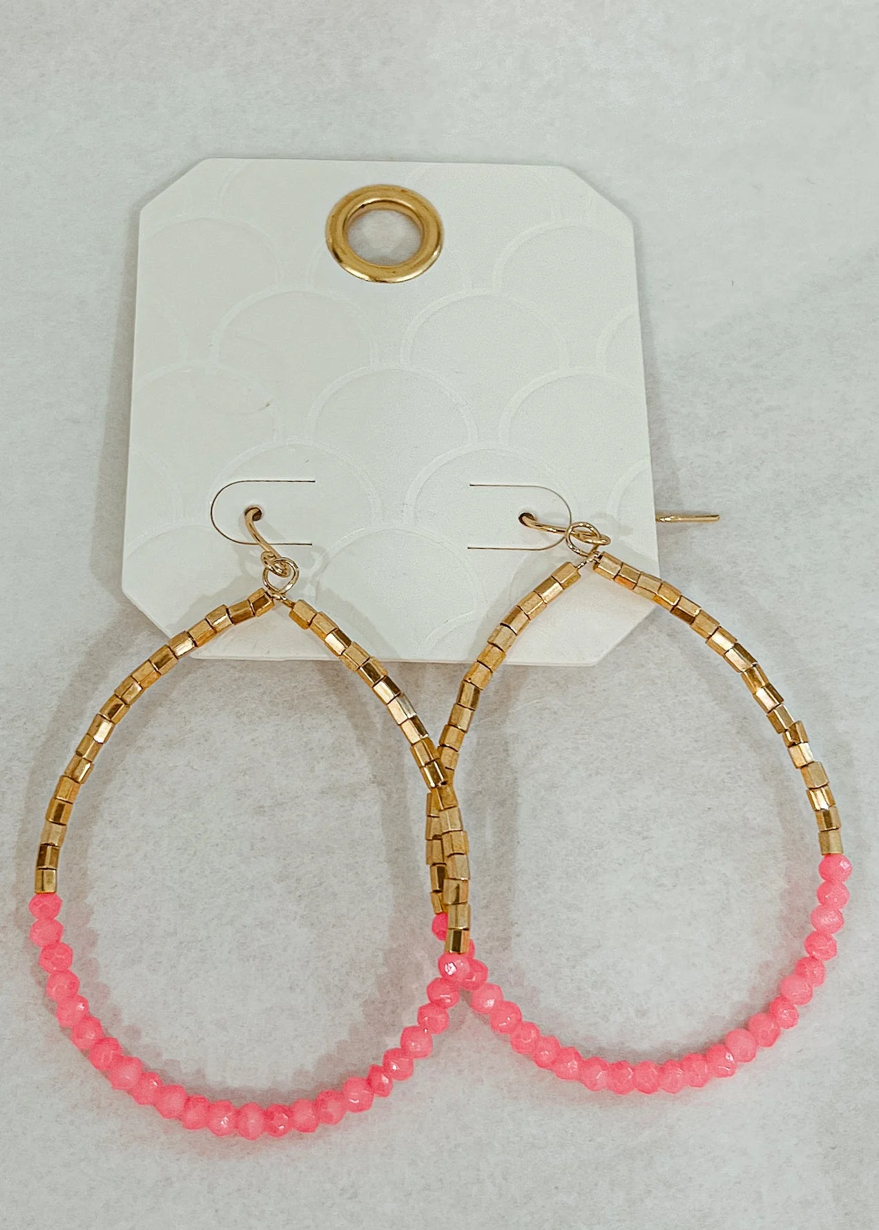 Beaded Teardrop Earrings - Image 2