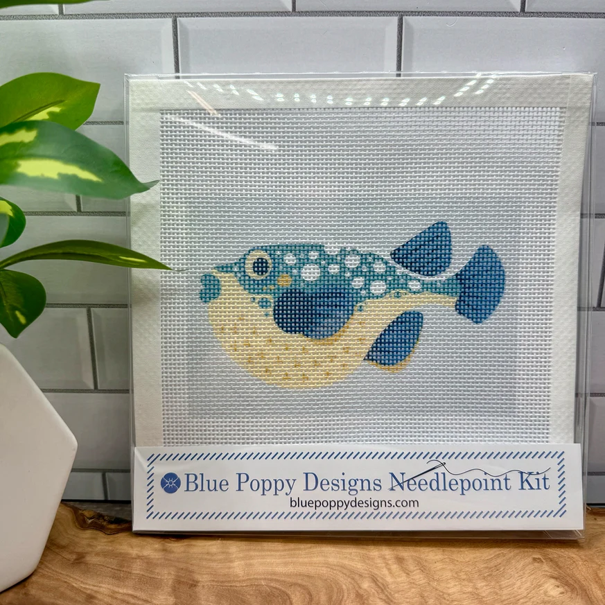 Blue Poppy Needlepoint Starter Kit - Image 13