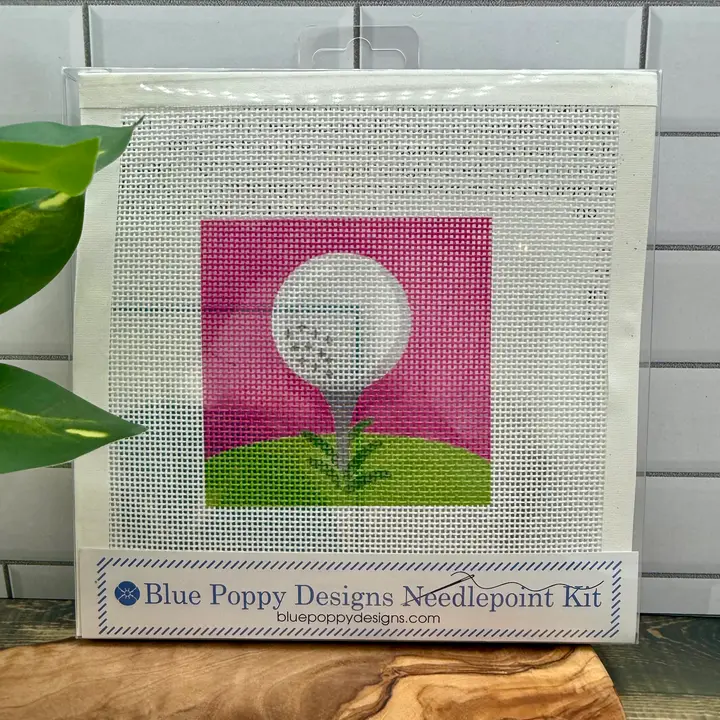 Blue Poppy Needlepoint Starter Kit - Image 5