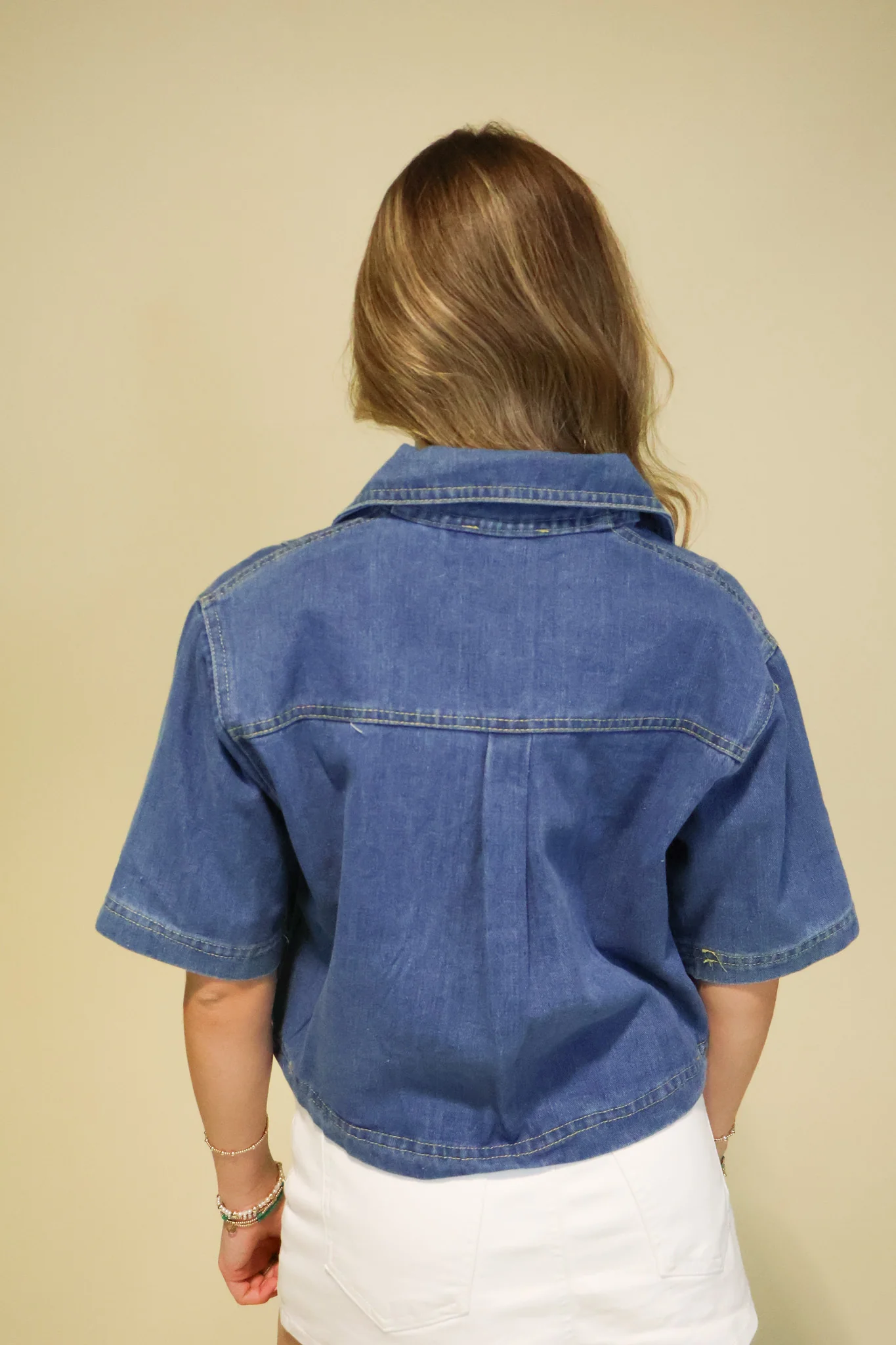 Boxy Denim Top - Image 4