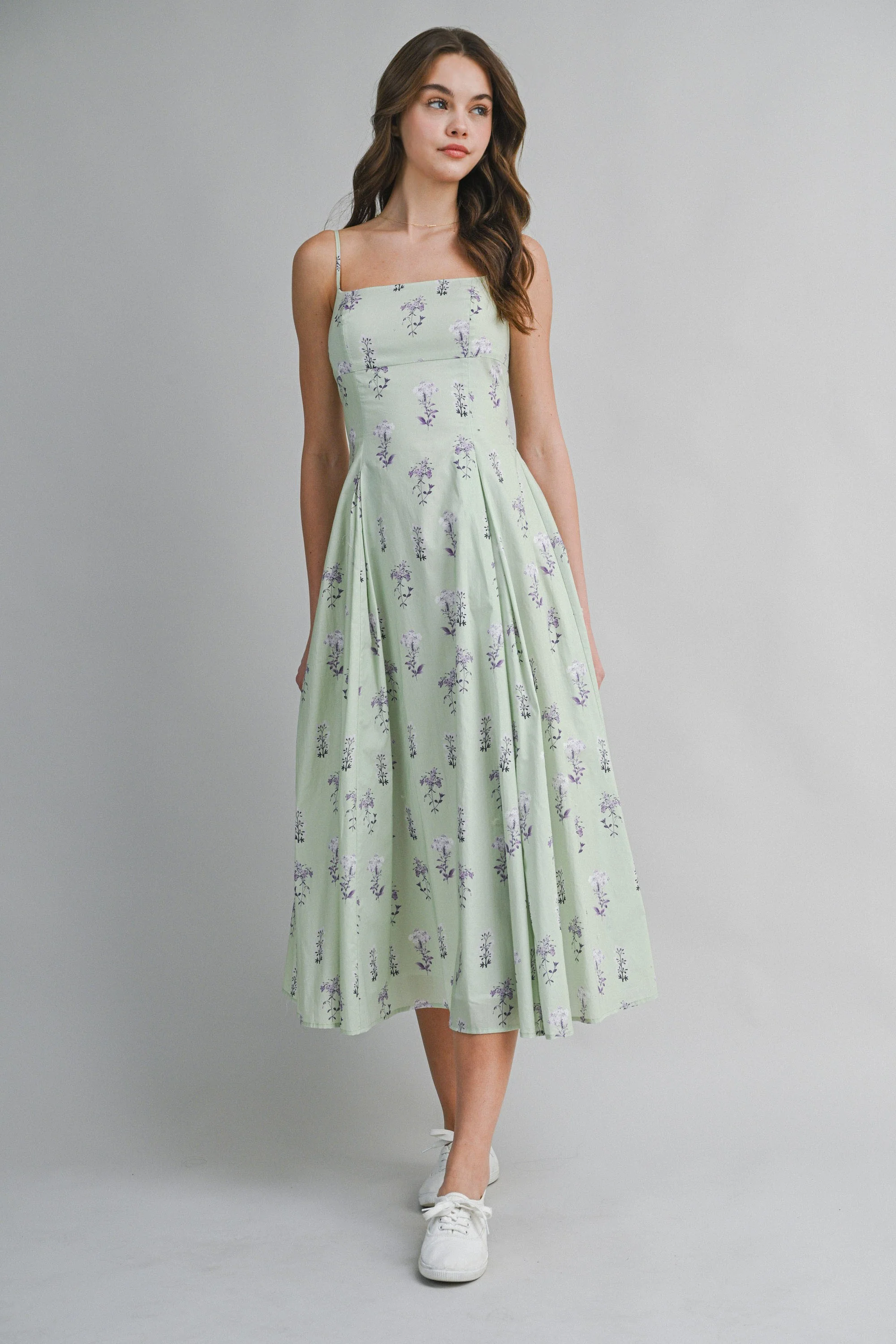 Brielle Meadow Strap Midi Dress - Image 13