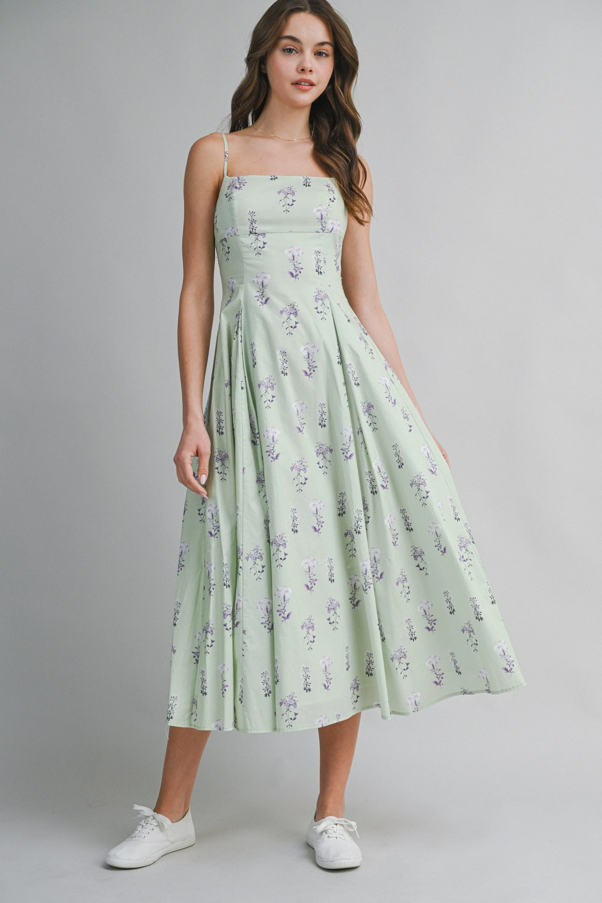 Brielle Meadow Strap Midi Dress - Image 16