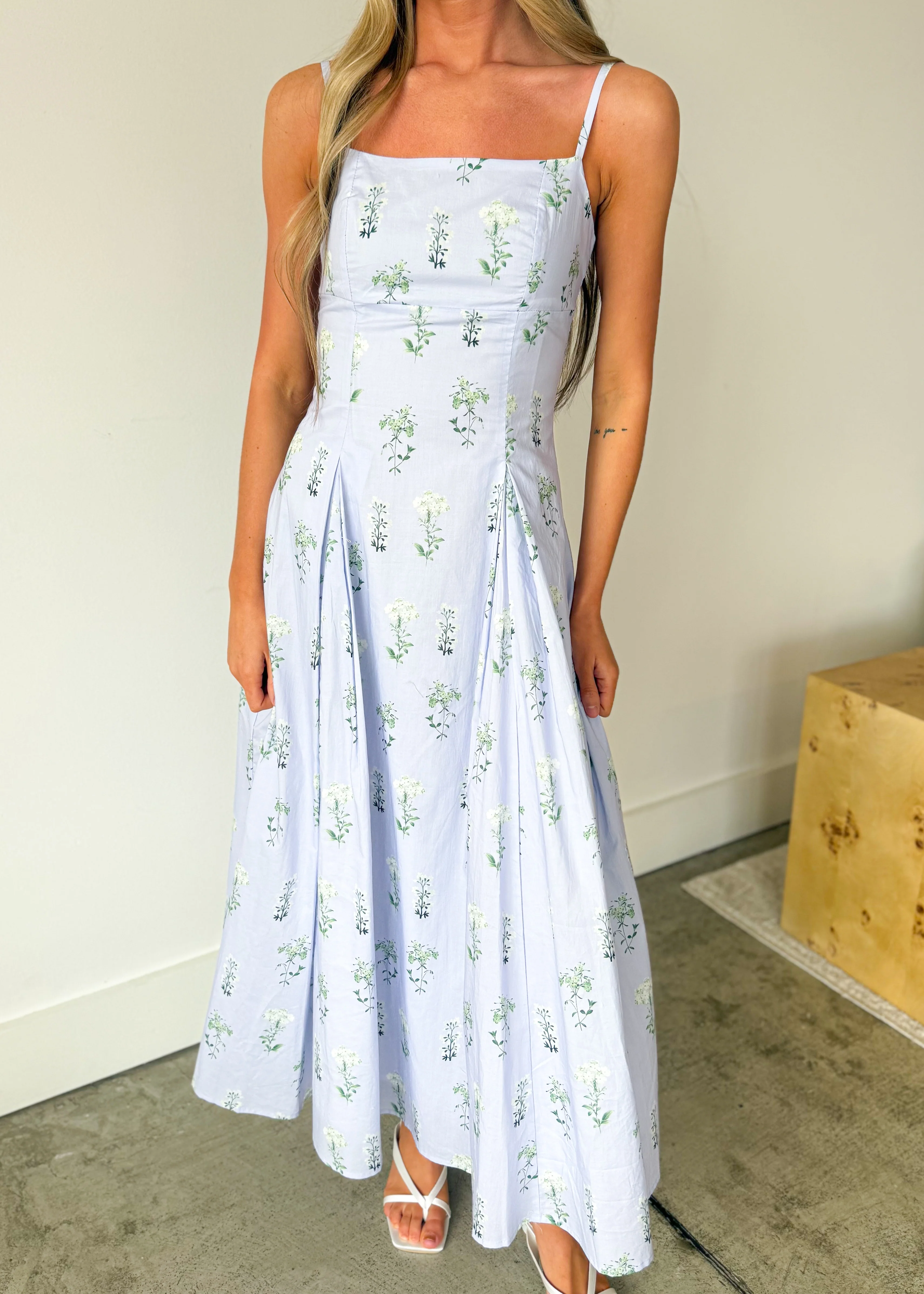 Brielle Meadow Strap Midi Dress - Image 6