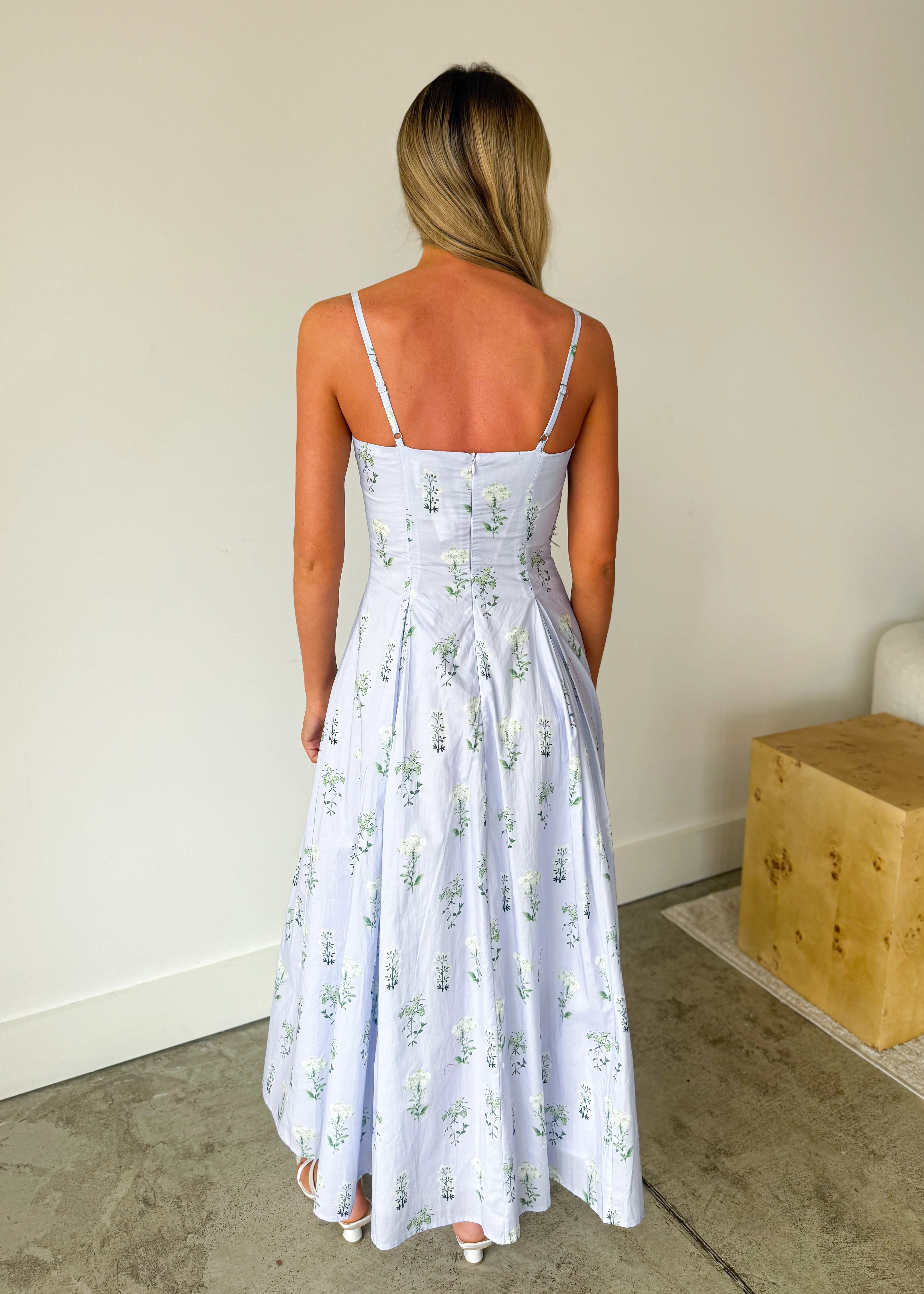 Brielle Meadow Strap Midi Dress - Image 8