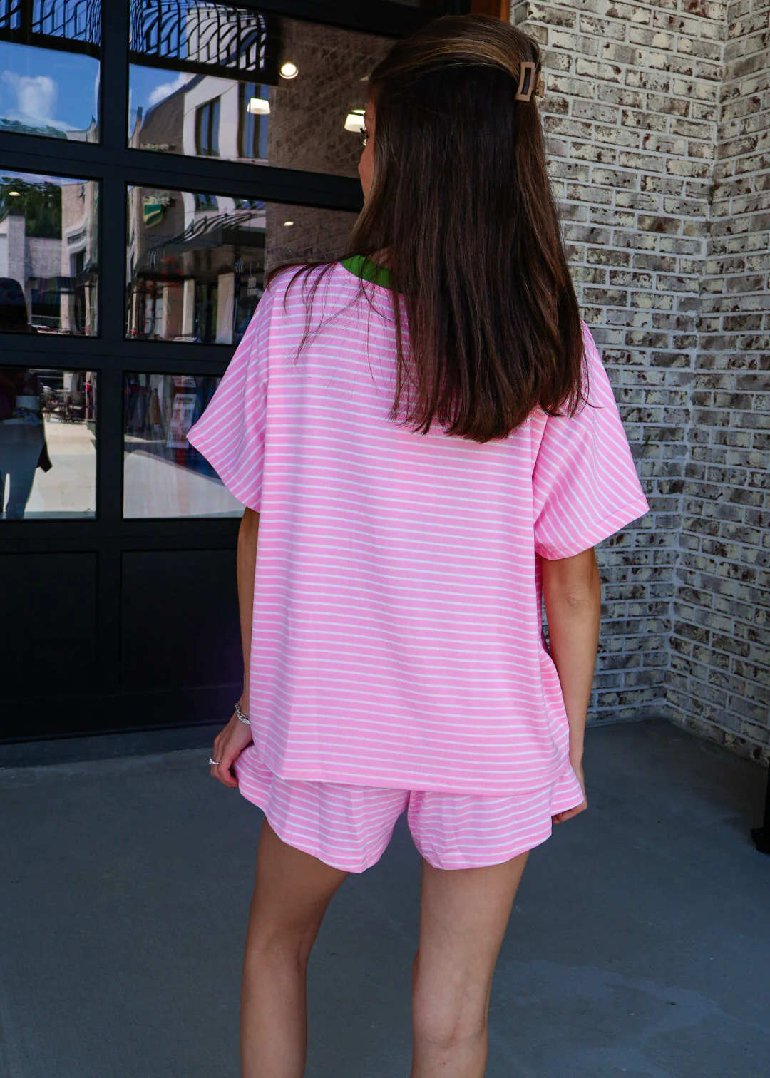 Brielle Stripe Shorts Set - Image 6