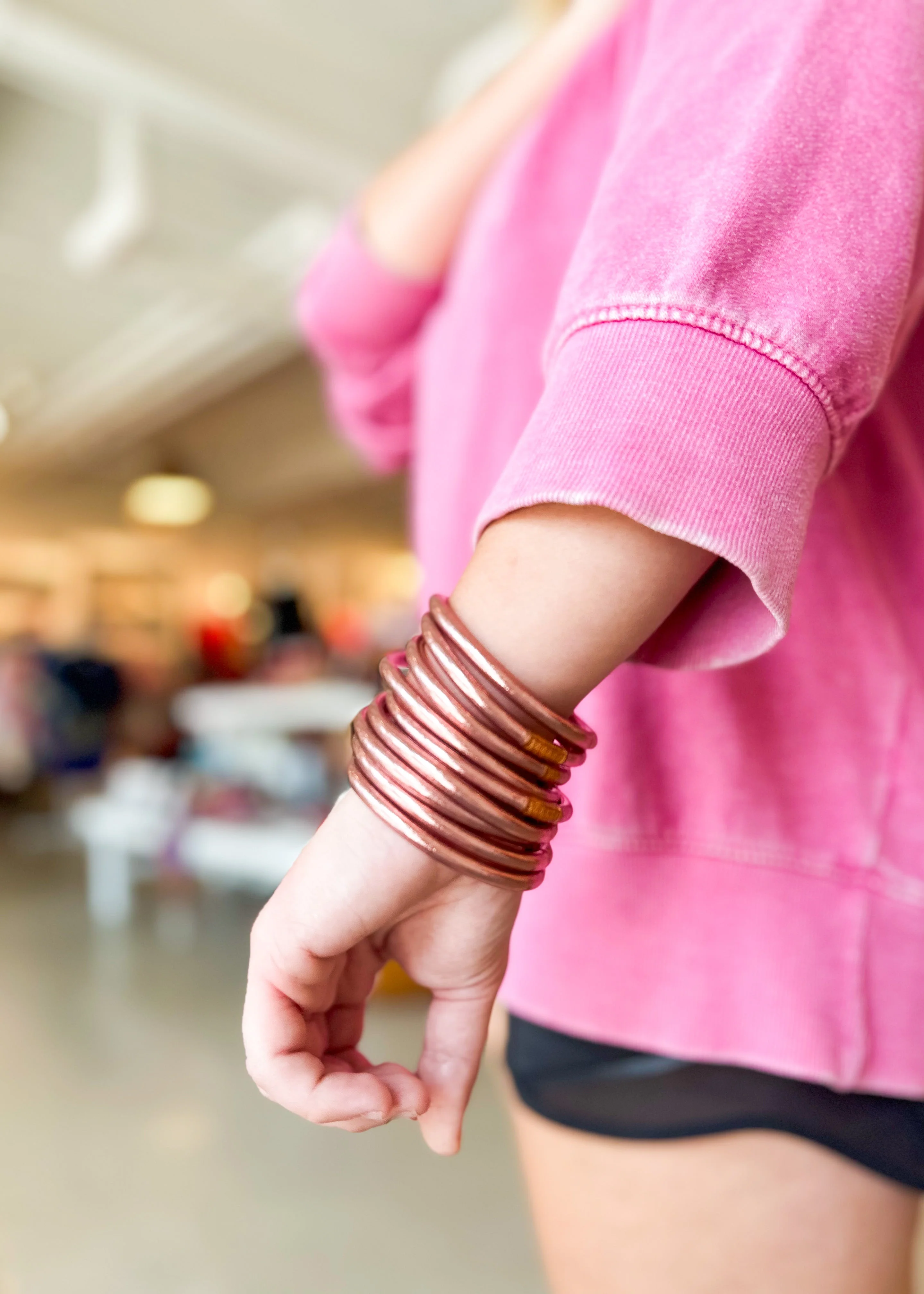 Budha Girl Champagne All Weather Bangles - Image 4