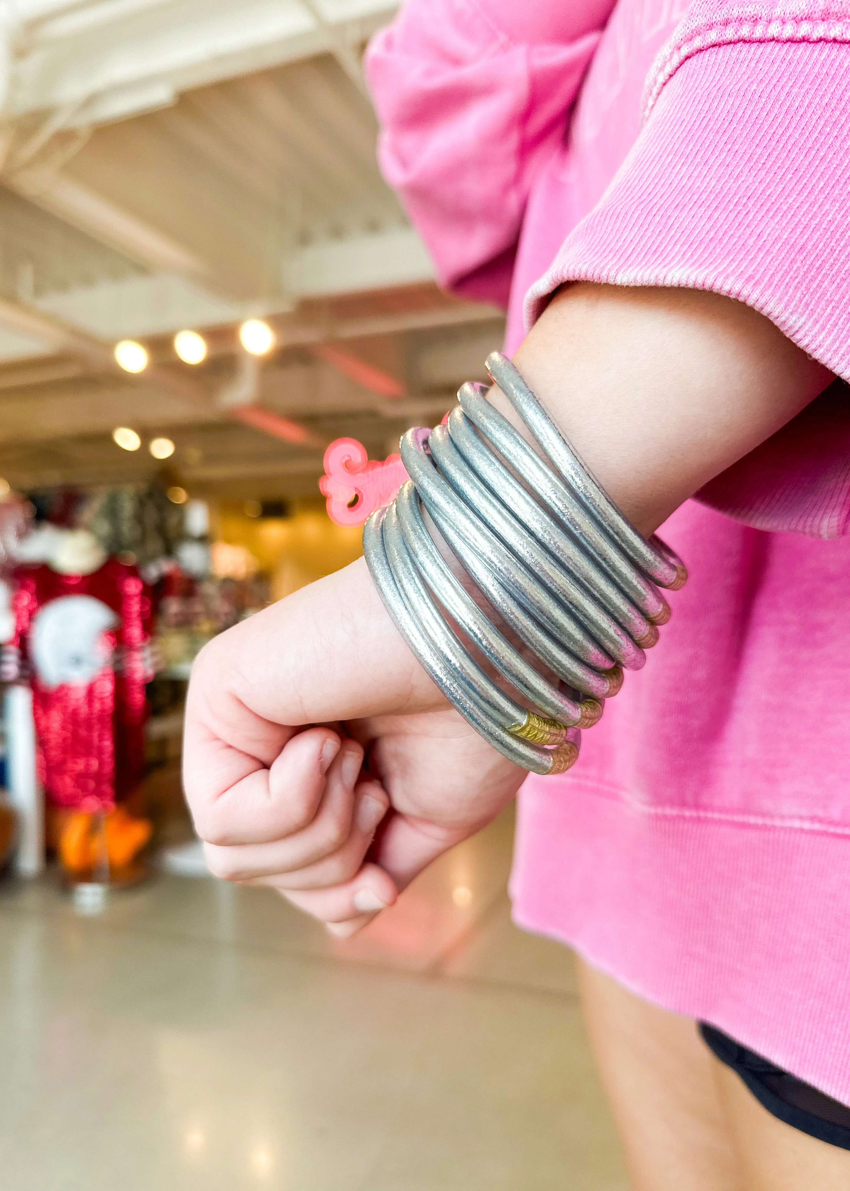 Budha Girl Silver All Weather Bangles - Image 4