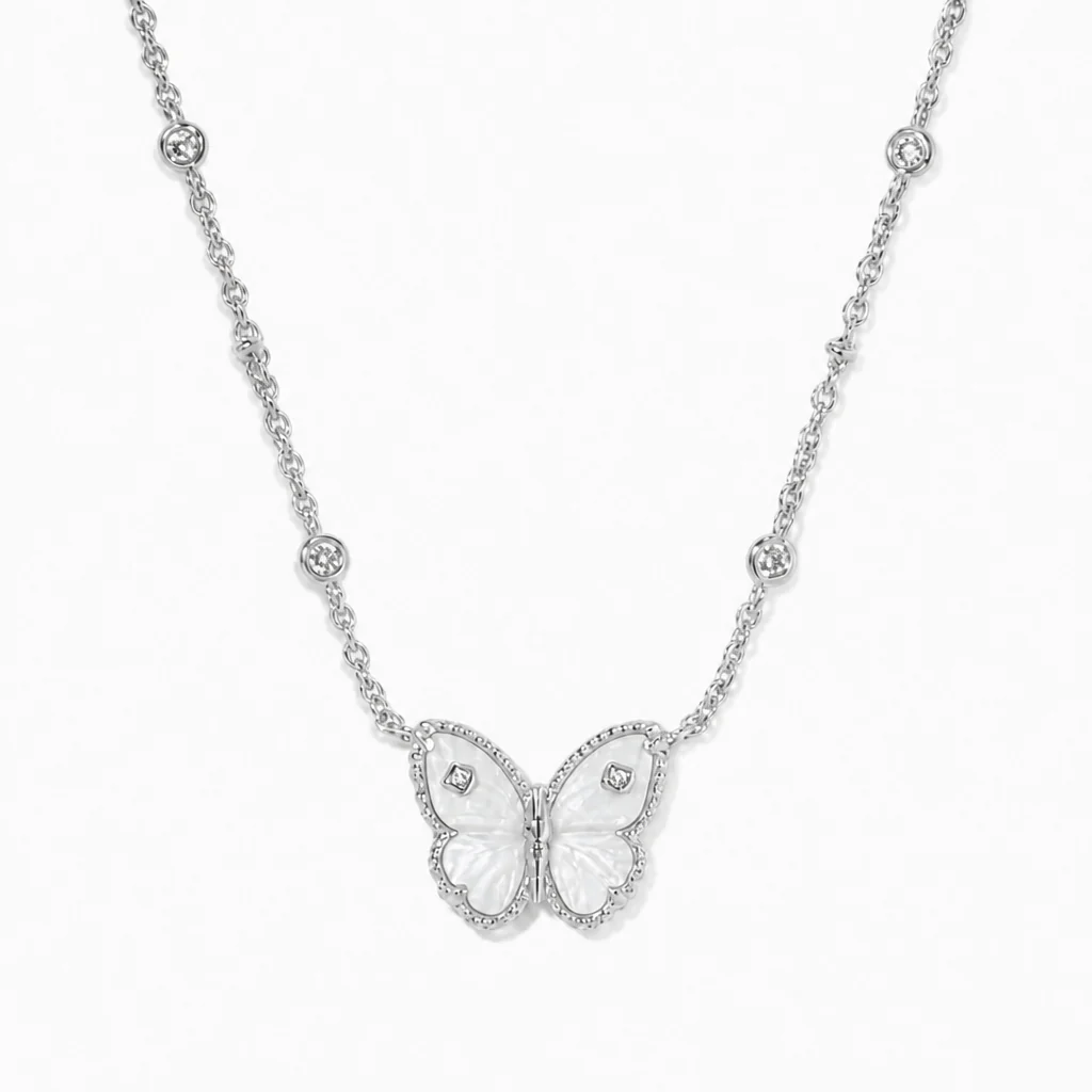 Cailey Butterfly Short Pendant Necklace