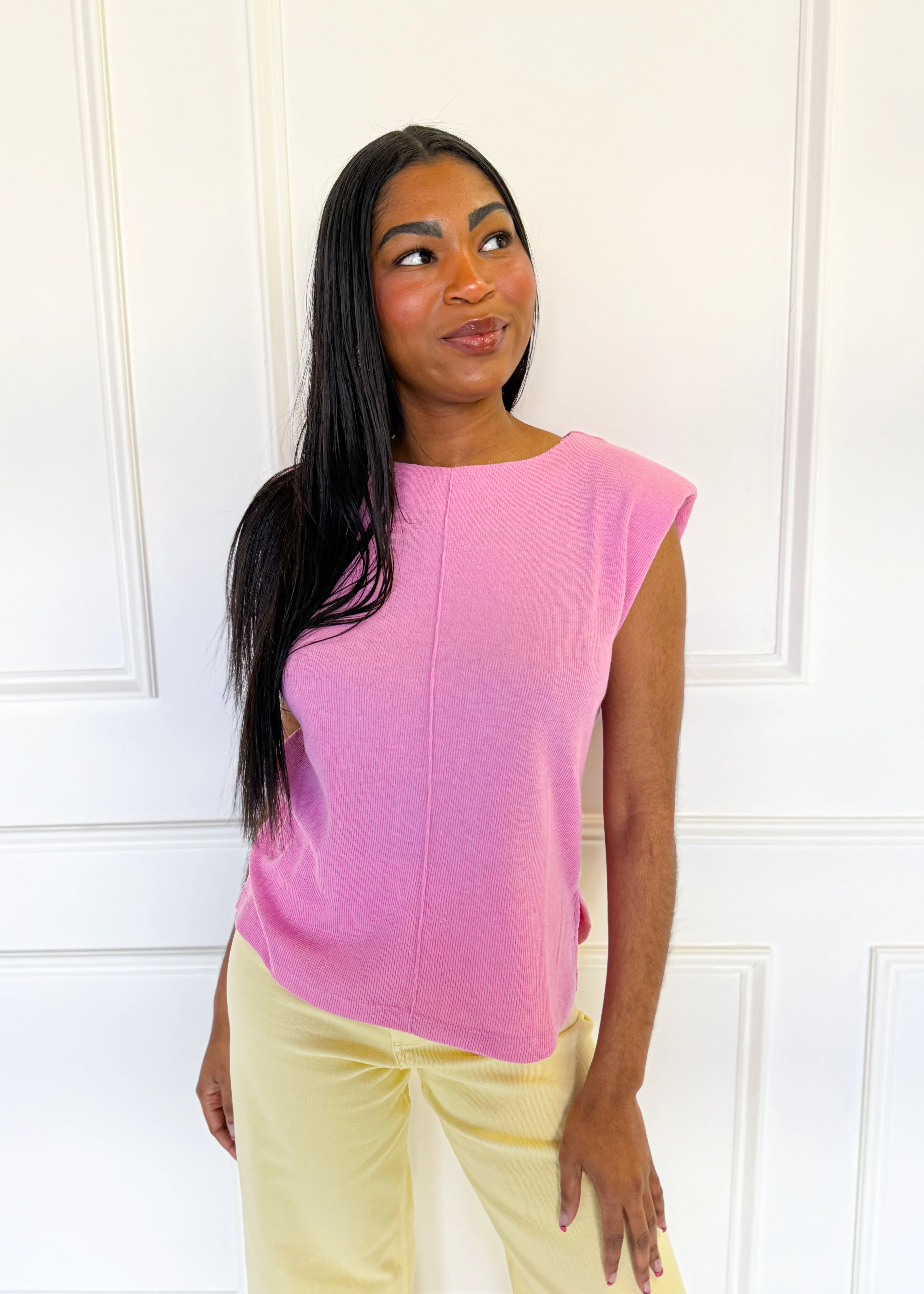 Callie Center Seam Sleeveless Top - Image 2
