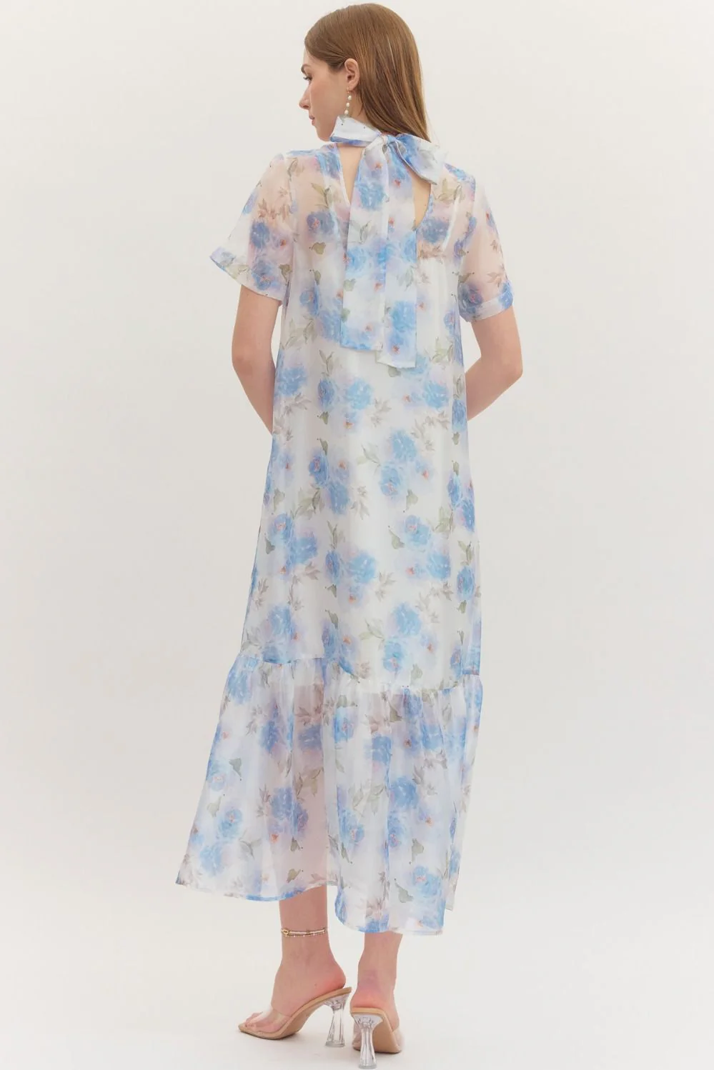 Camilla Sheer Dressy Midi Dress - Image 5