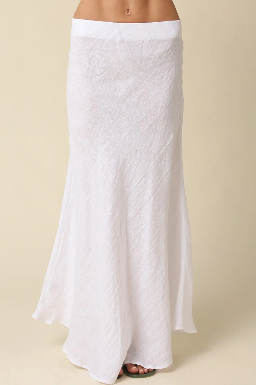 Camryn Coastal Linen Skirt