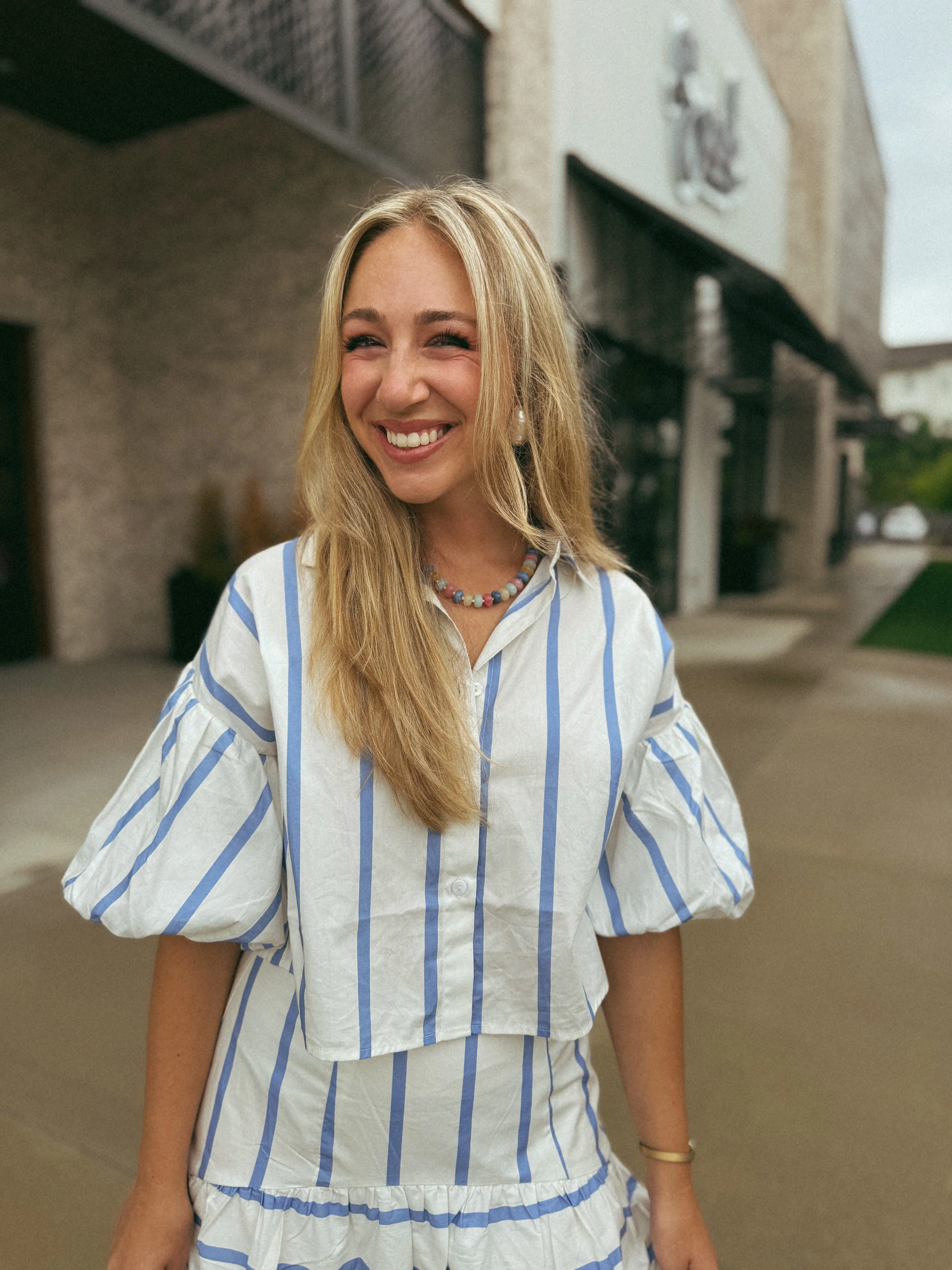Capri Striped Crop Top