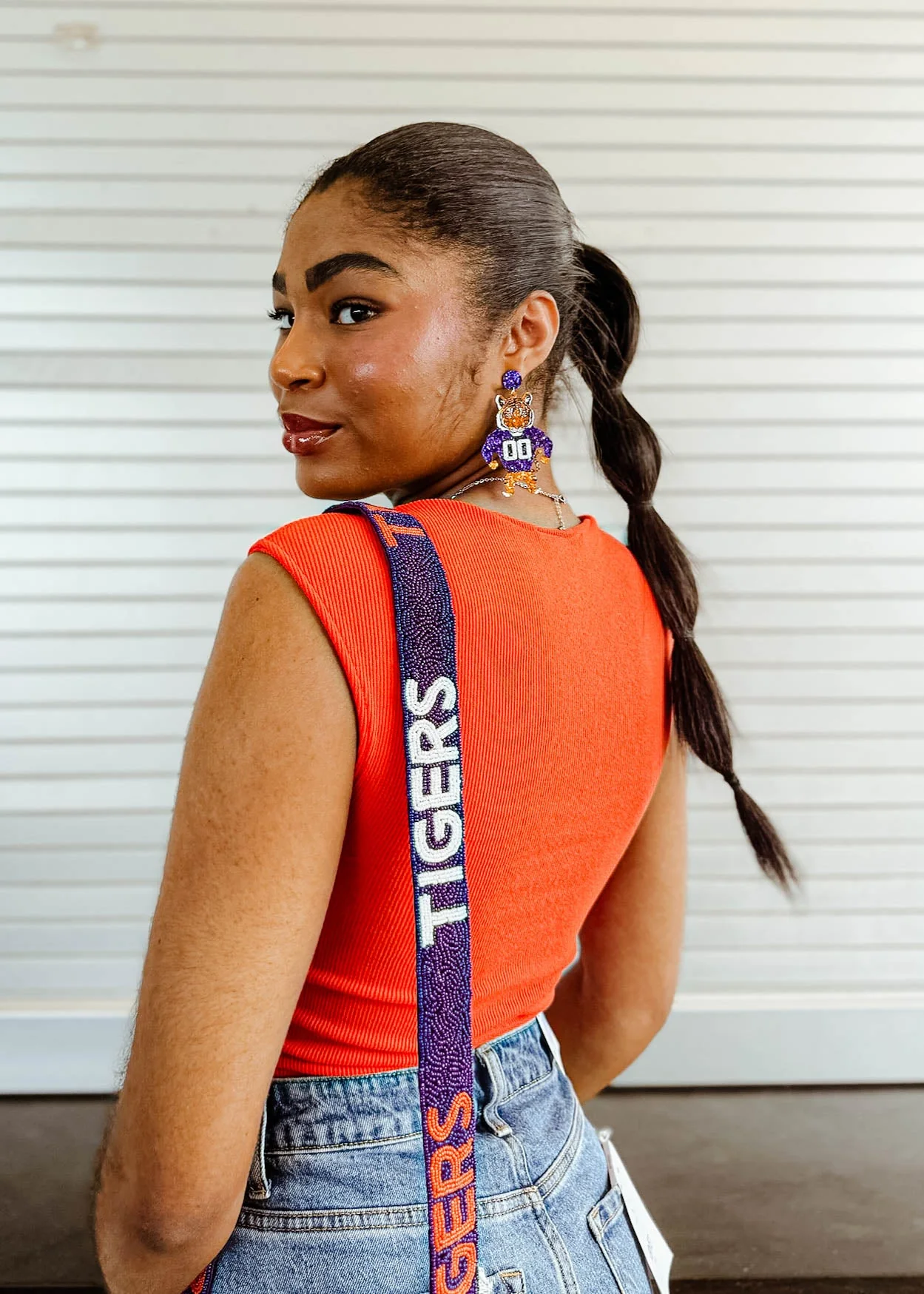 Clemson Beaded Purse Strap - Image 2