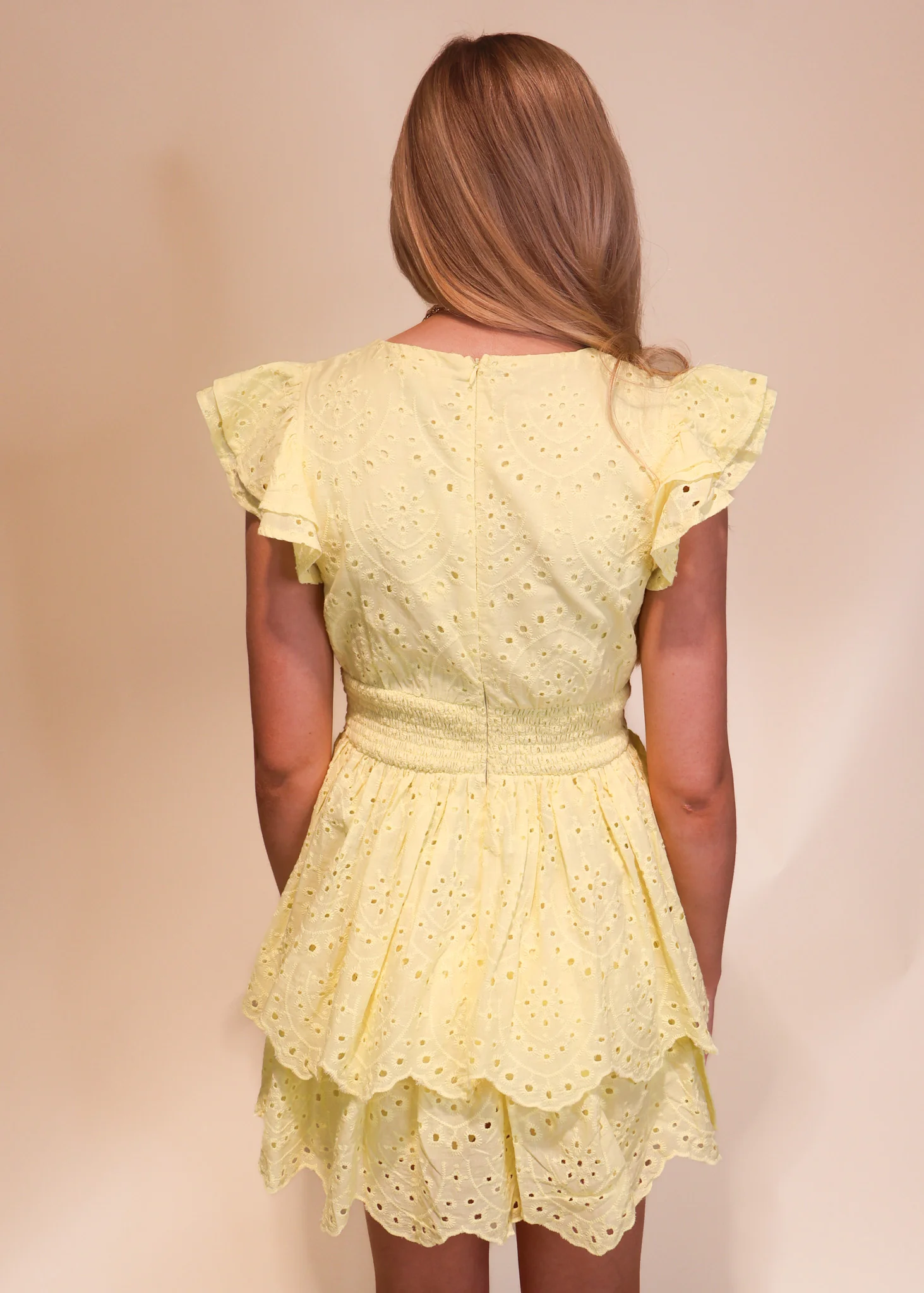 Denisse Smocked Waist Romper Dress - Image 9