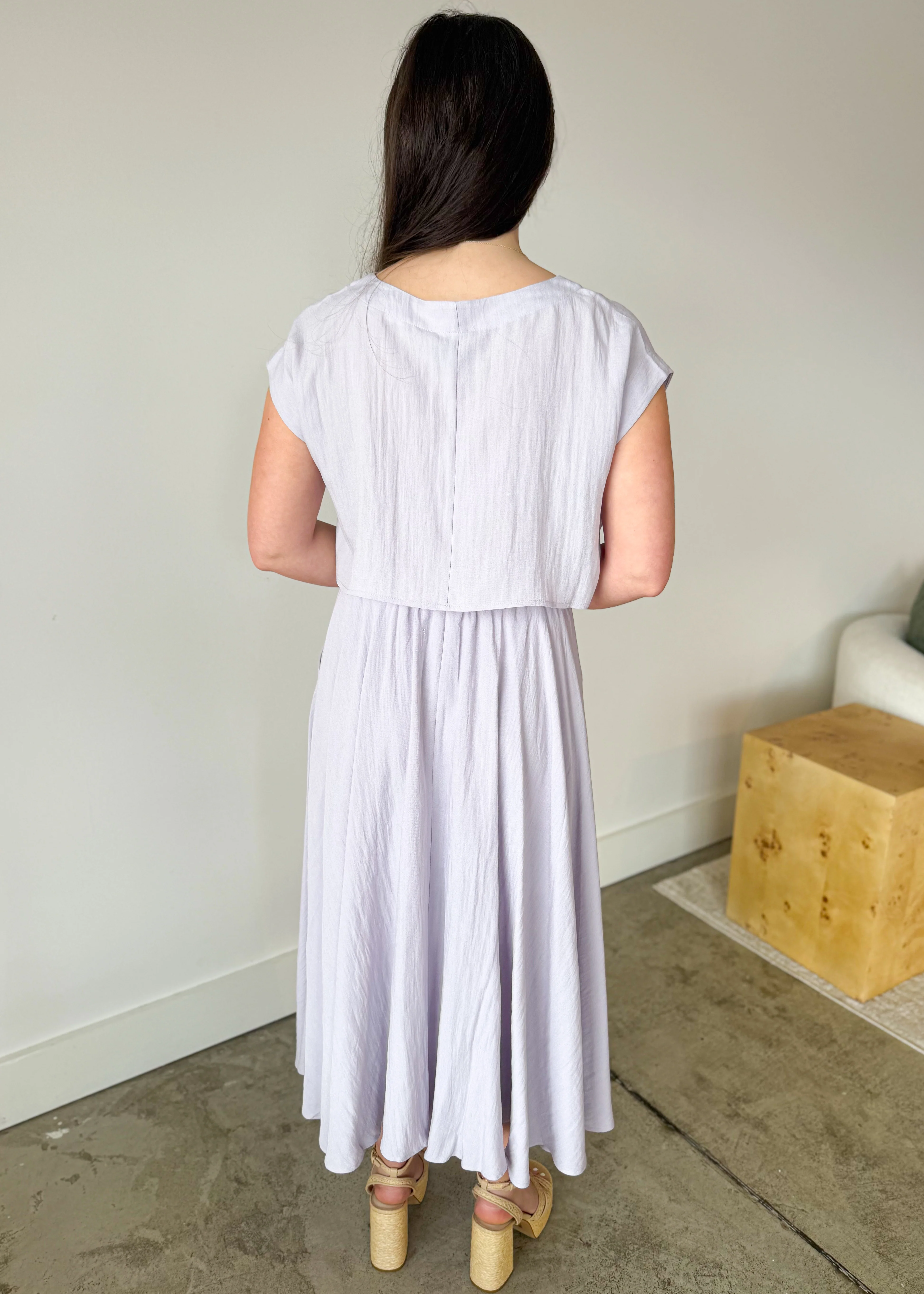 Elara Airy Two-Piece Midi Skirt Set - Image 10