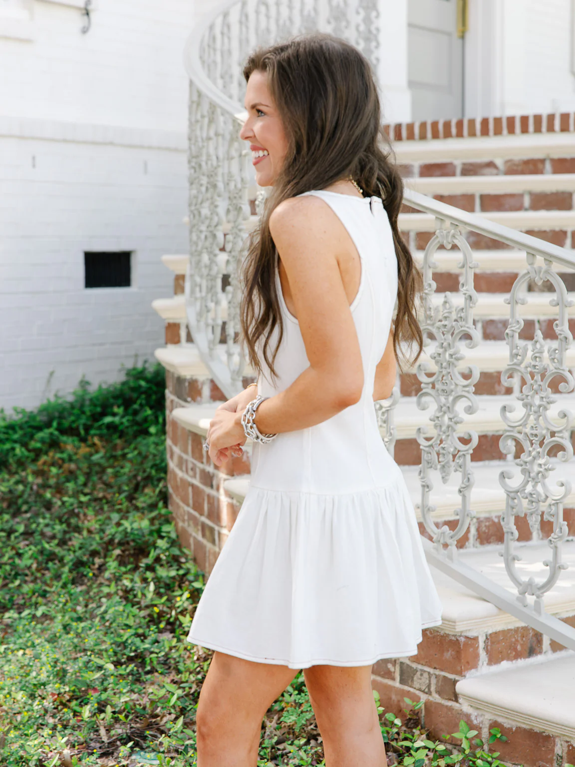 Ella Boat Neck Denim Dress - Image 6