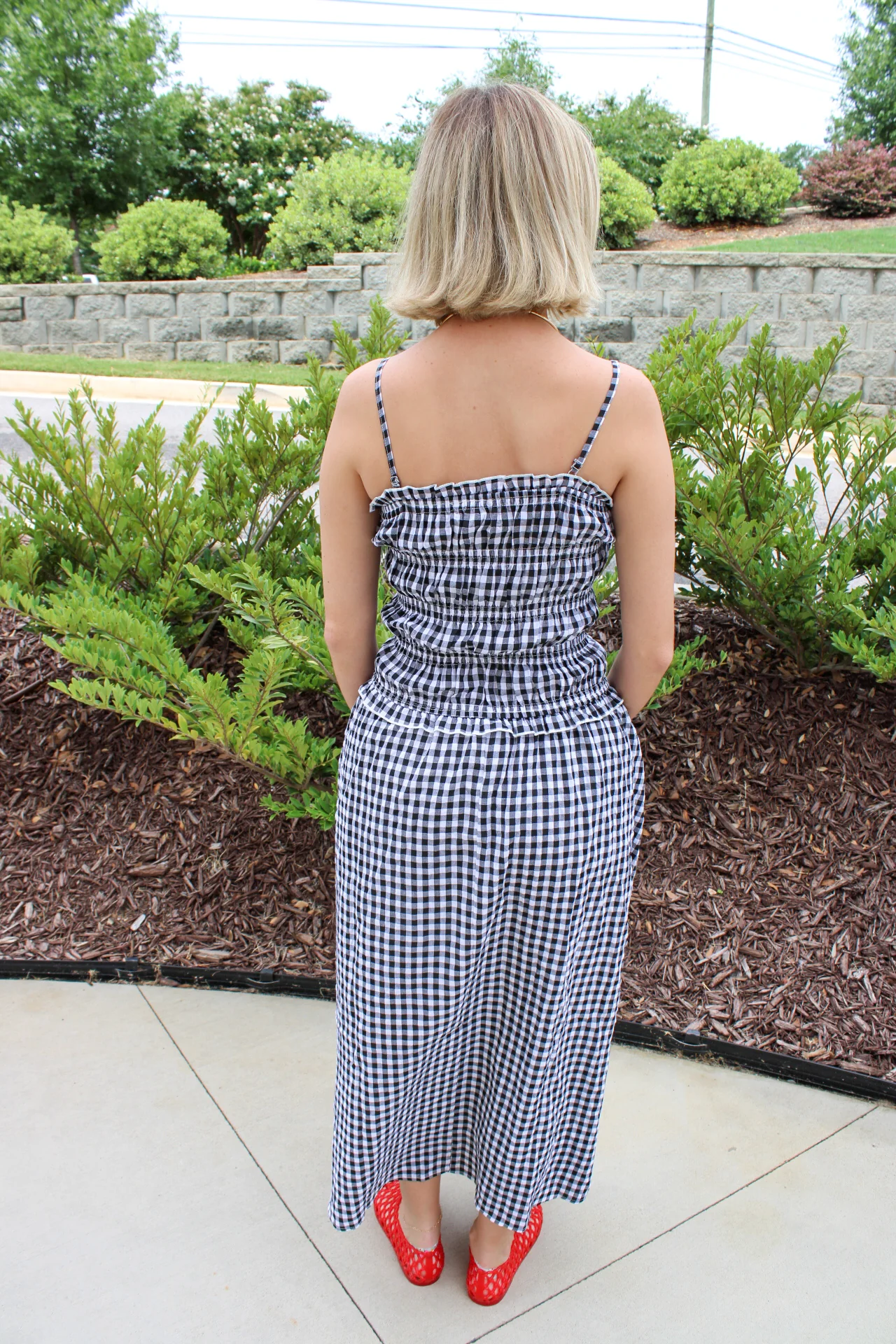 Ella Gingham Maxi Dress - Image 3