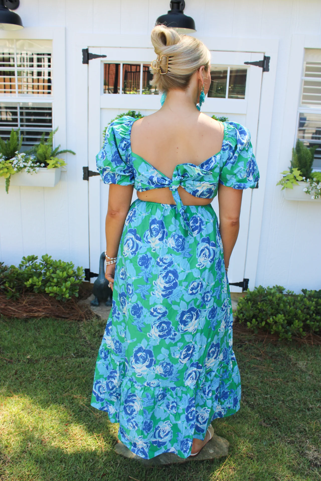 Elowen Tie Back Maxi Dress - Image 3
