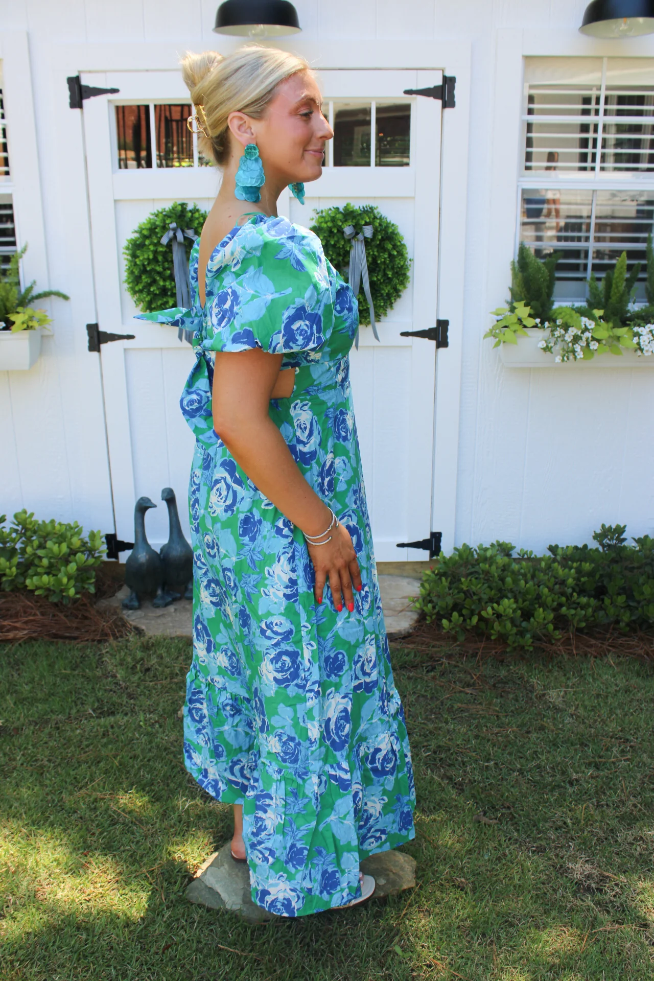 Elowen Tie Back Maxi Dress - Image 4