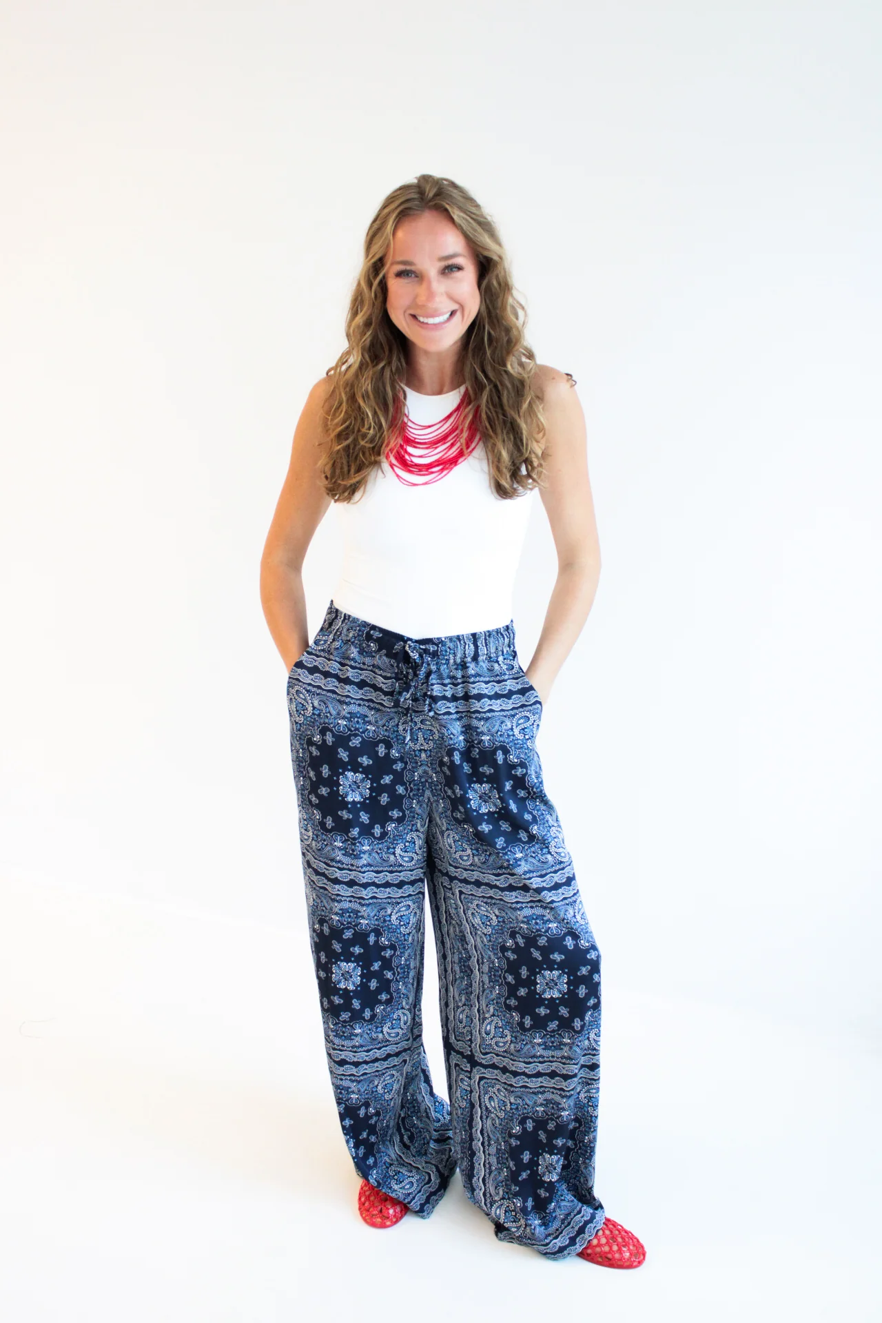 Emma Bandana Drawstring Lounge Pants