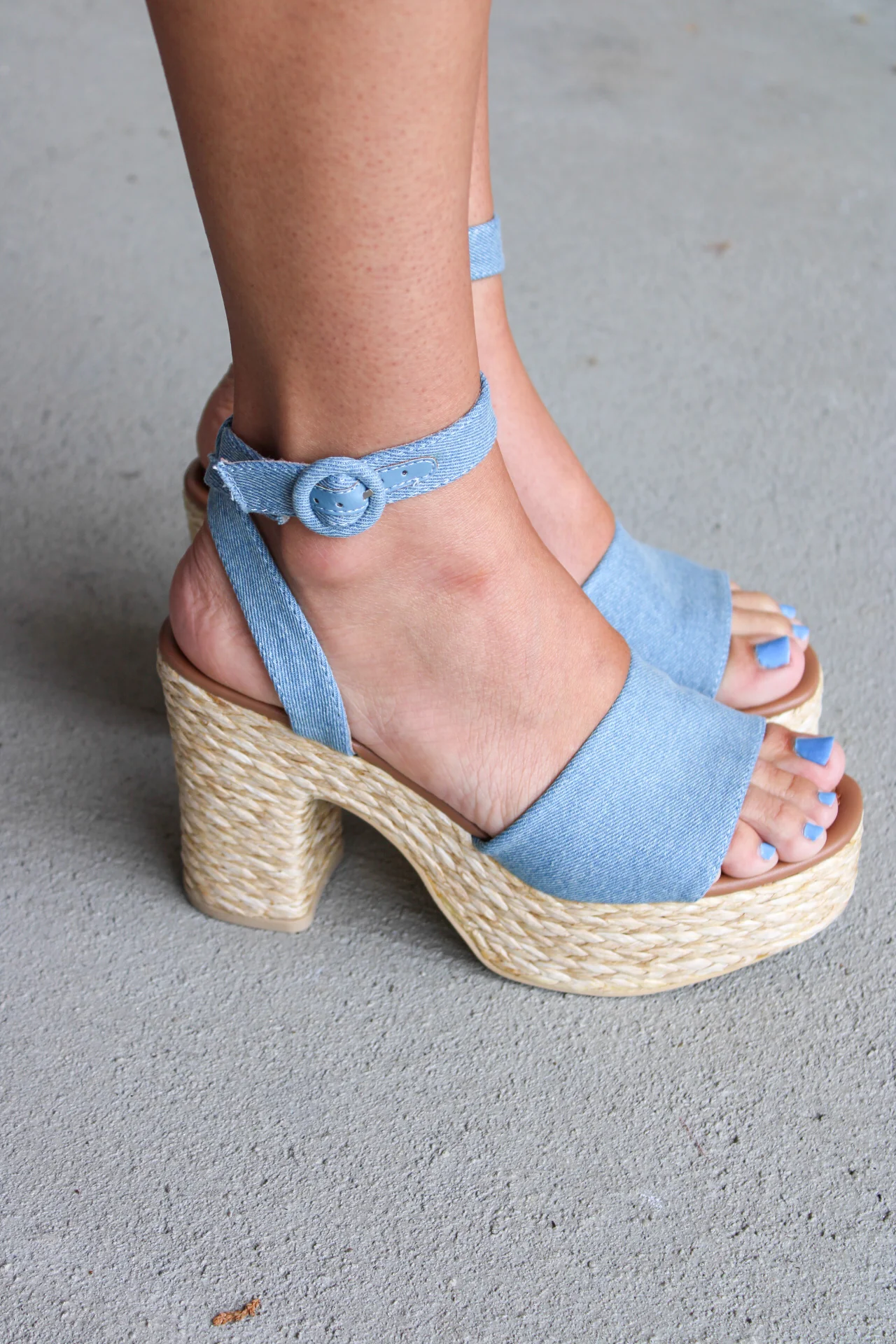 Everly Denim Heels - Image 2
