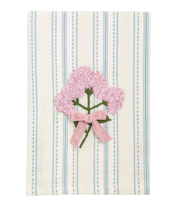 Flower Embroidered Towel - Image 2
