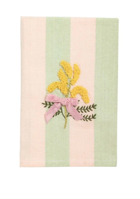 Flower Embroidered Towel - Image 3