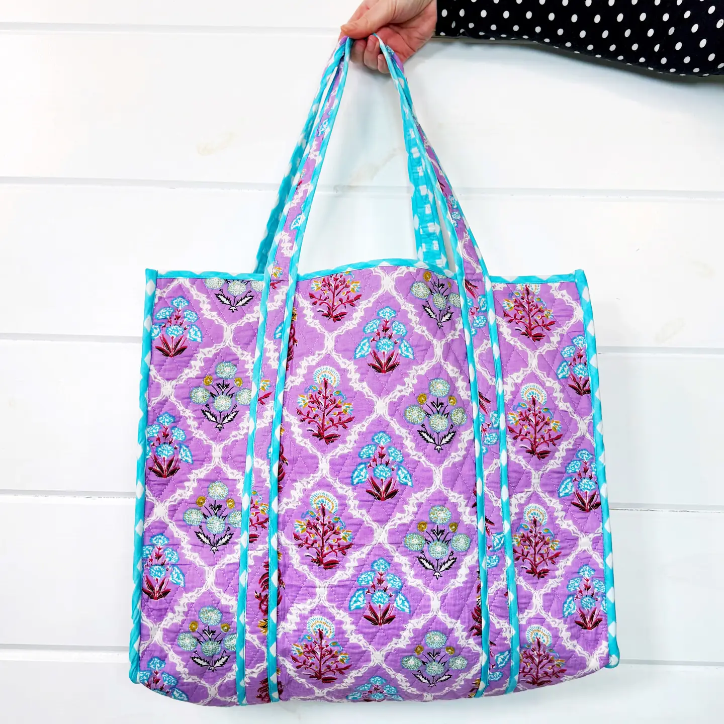 Folklore Quilted Large Tote Bags - Image 3