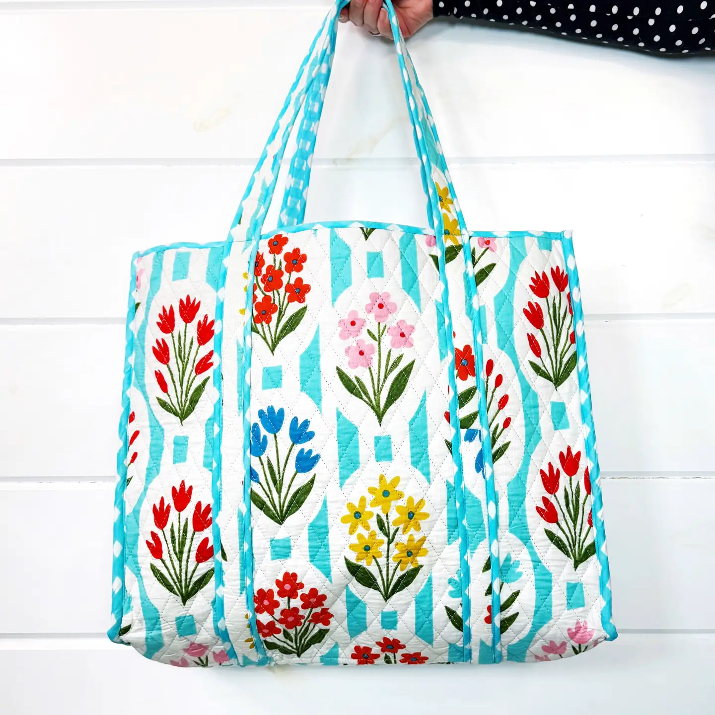 Folklore Quilted Large Tote Bags - Image 4