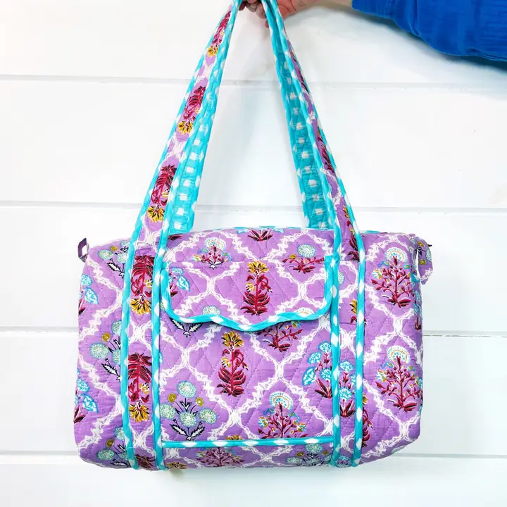 Folklore Quilted Mini Duffle Bag - Image 2