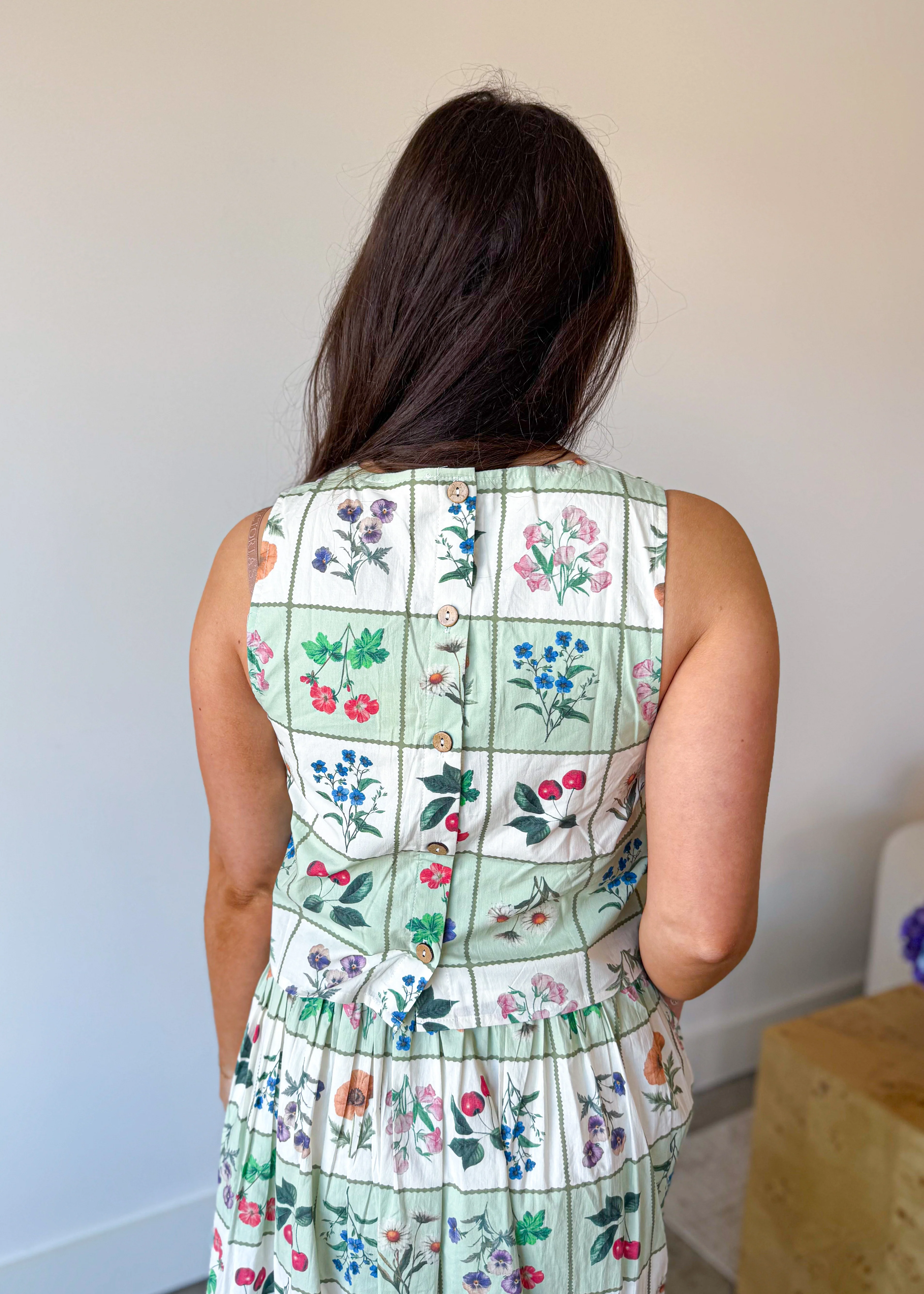 Freya Petal Printed Midi Skirt - Image 15