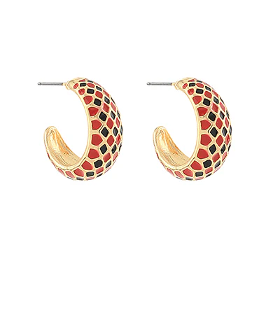 Gameday Football Hoop Earrings