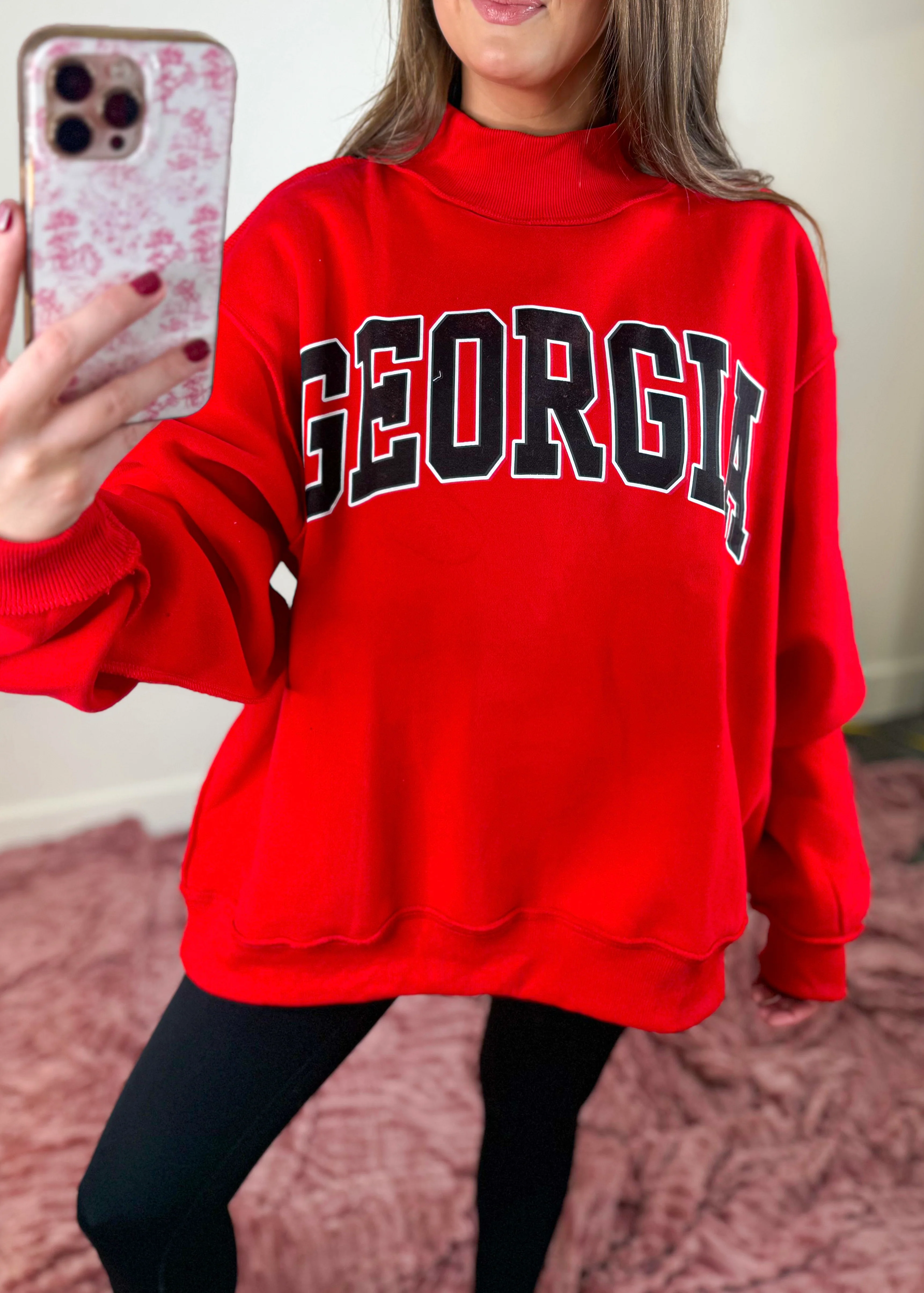 Georgia Reversible Mock Neck Sweatshirt - Image 13